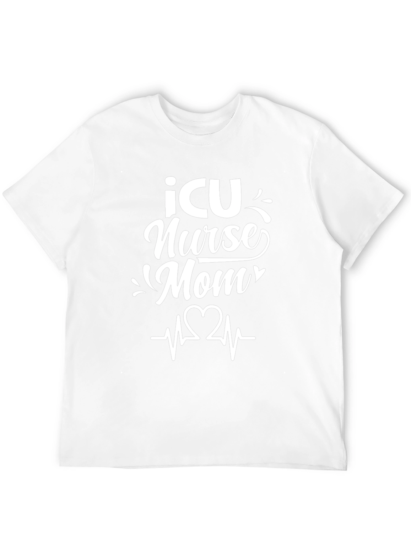 ICU Nurse Mom T-Shirt - Black Graphic Tee