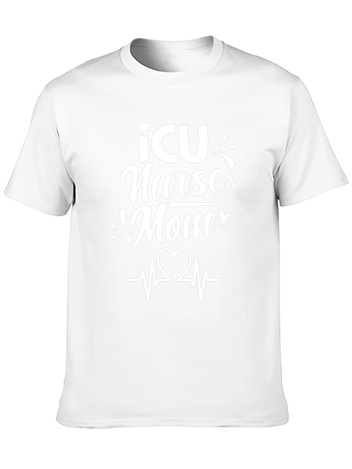 ICU Nurse Mom T-Shirt - Black Graphic Tee