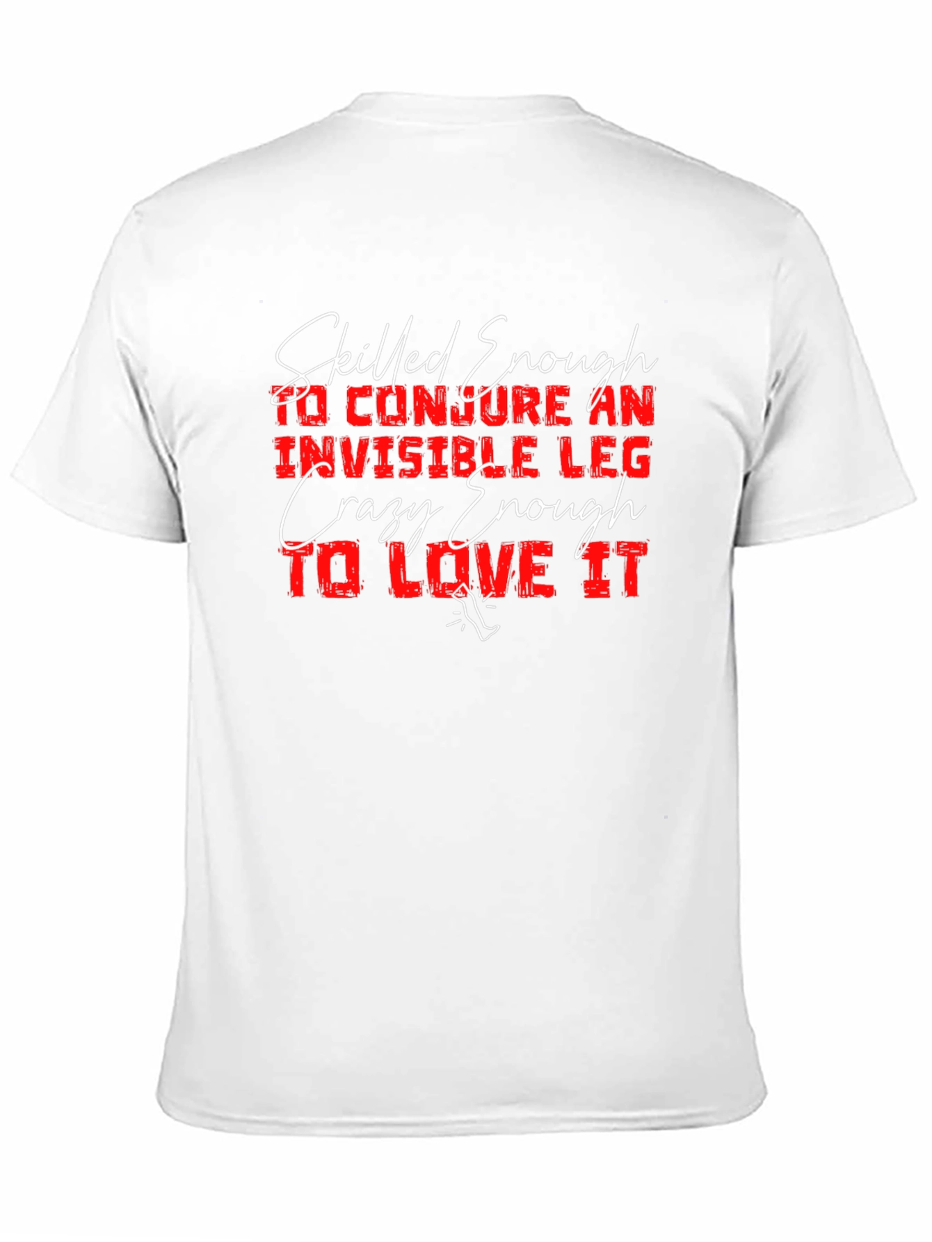 Invisible Leg Graphic T-Shirt
