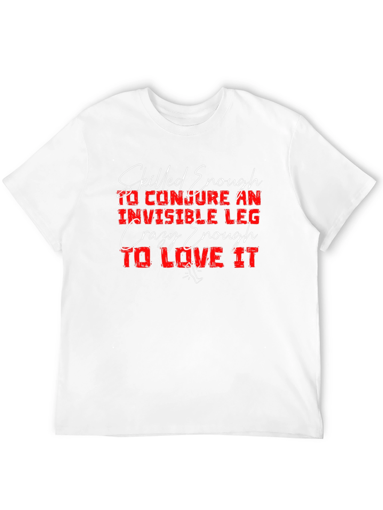 Invisible Leg Graphic T-Shirt