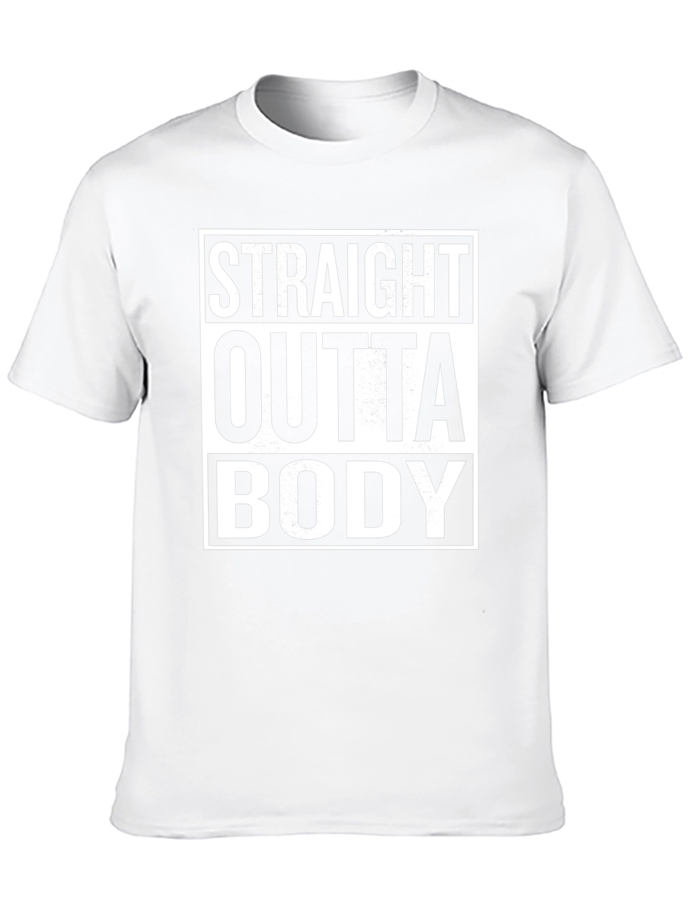 Straight Outta Body Black Graphic Tee