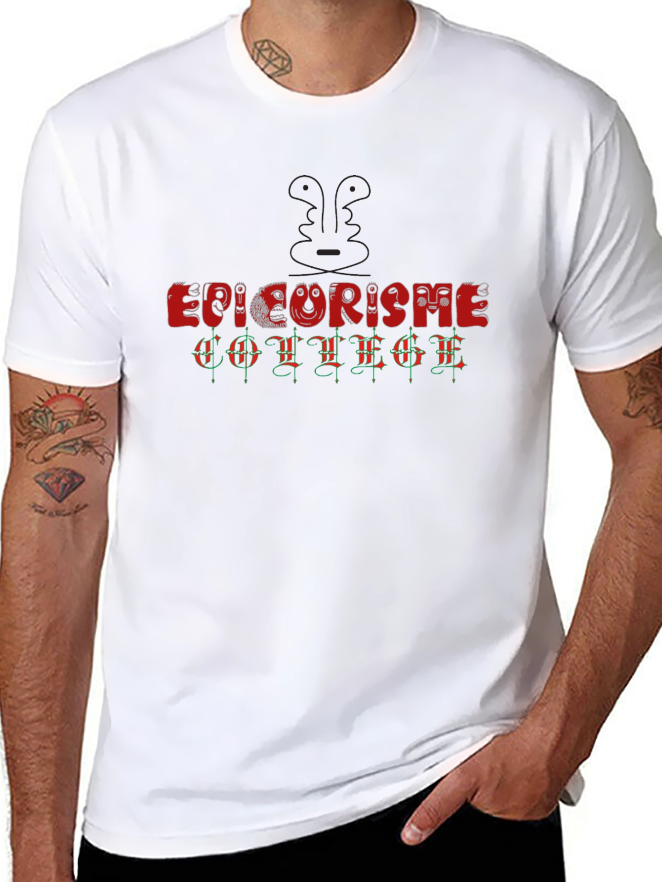 Epicurisme College Graphic T-Shirt