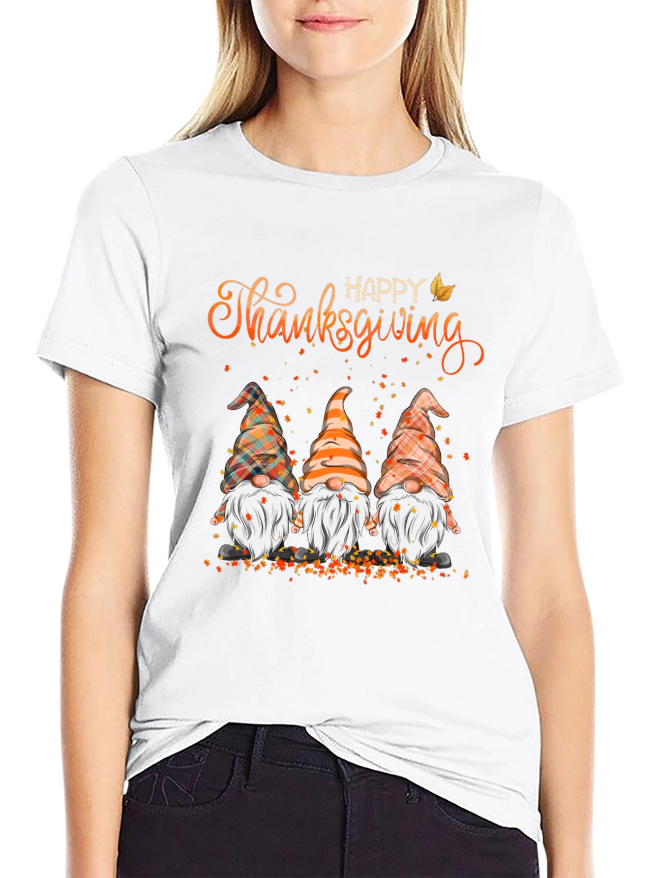 Happy Thanksgiving Gnomes Graphic Tee