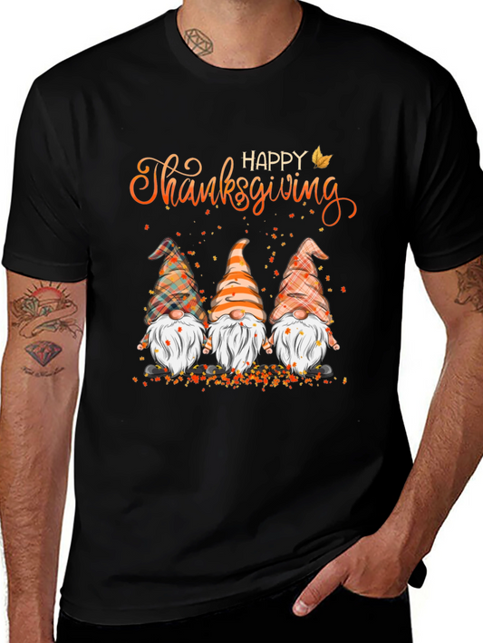 Happy Thanksgiving Gnomes Graphic Tee