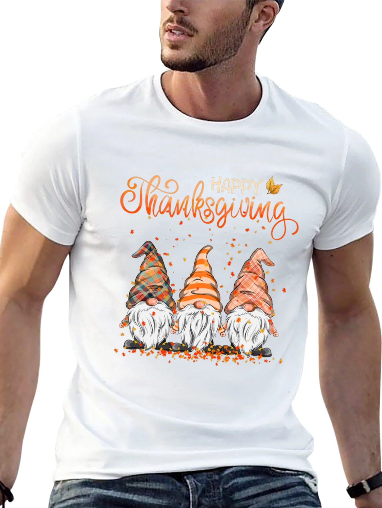 Happy Thanksgiving Gnomes Graphic Tee
