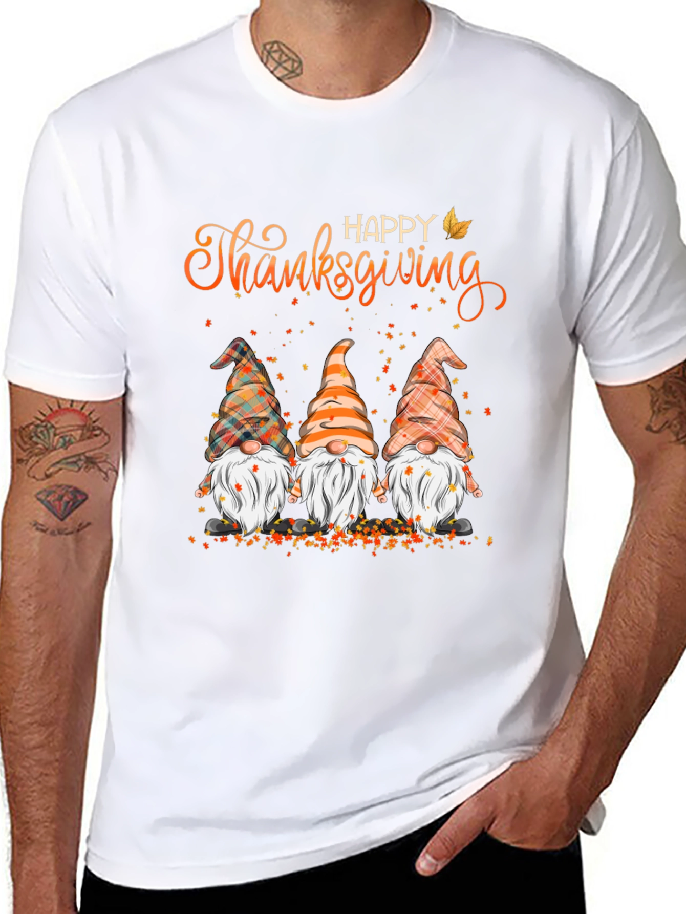 Happy Thanksgiving Gnomes Graphic Tee