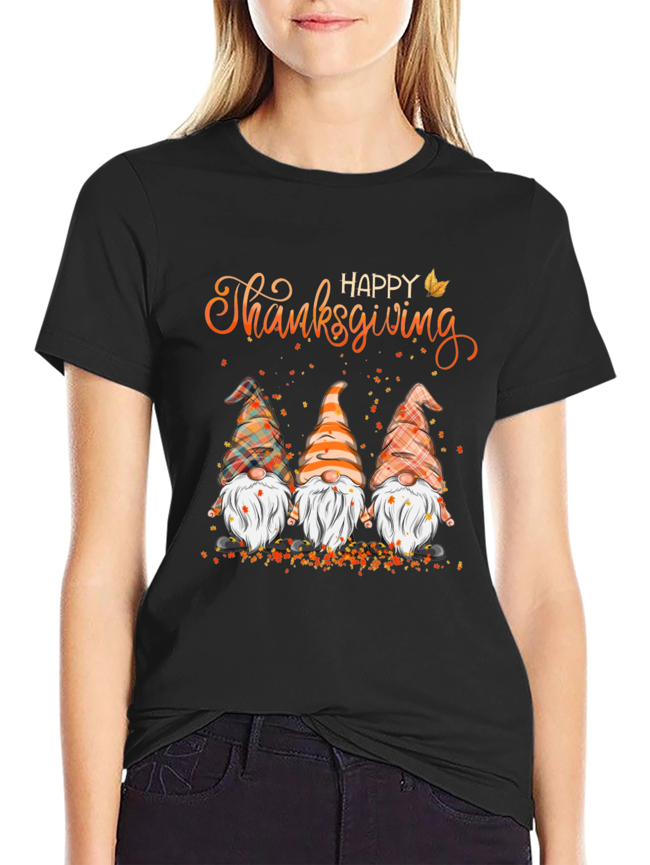 Happy Thanksgiving Gnomes Graphic Tee