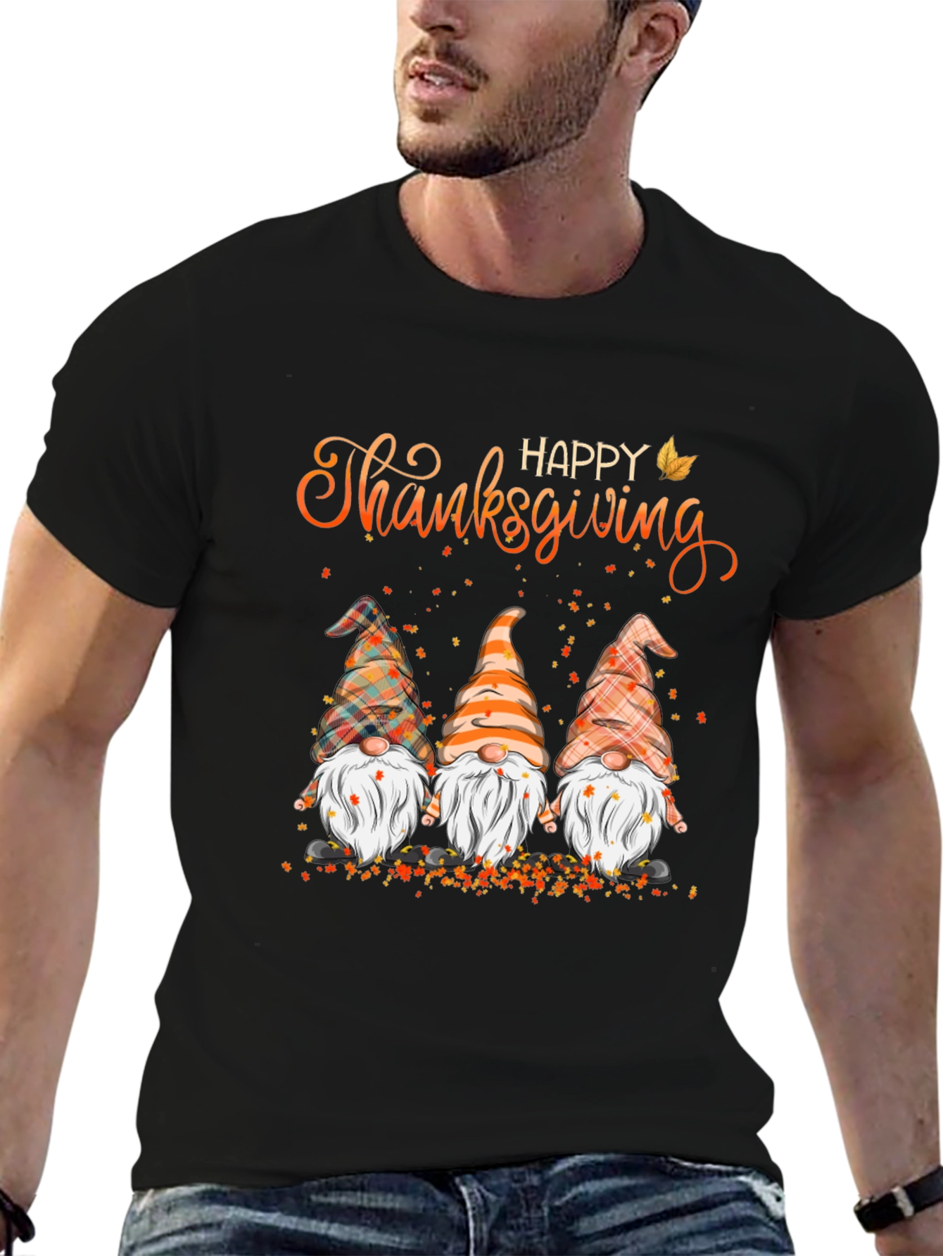 Happy Thanksgiving Gnomes Graphic Tee