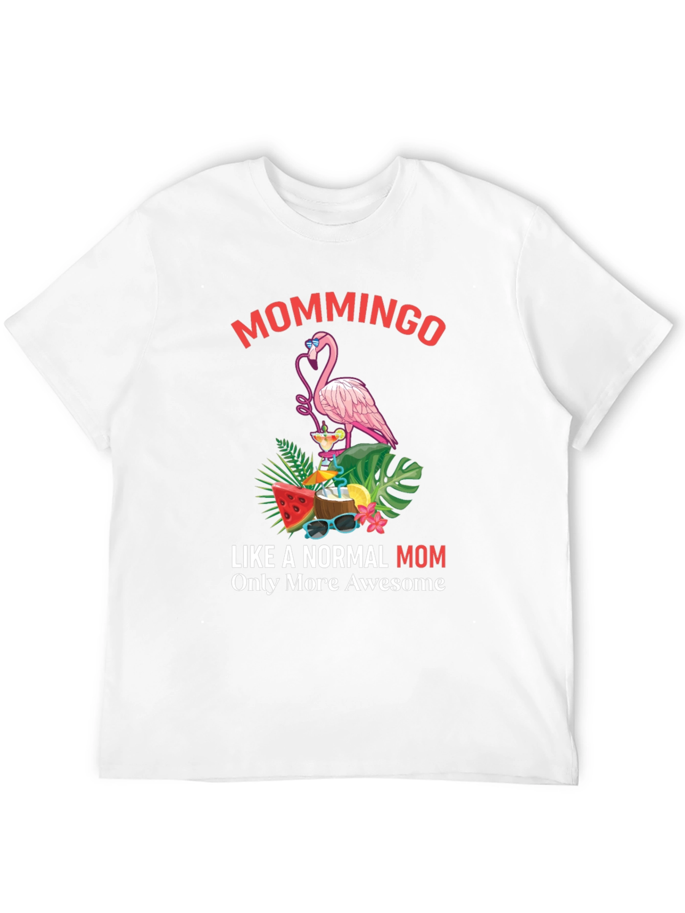 Mommingo T-Shirt - Tropical Flamingo Mom Tee