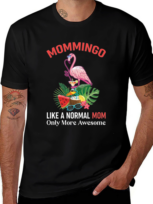 Mommingo T-Shirt - Tropical Flamingo Mom Tee