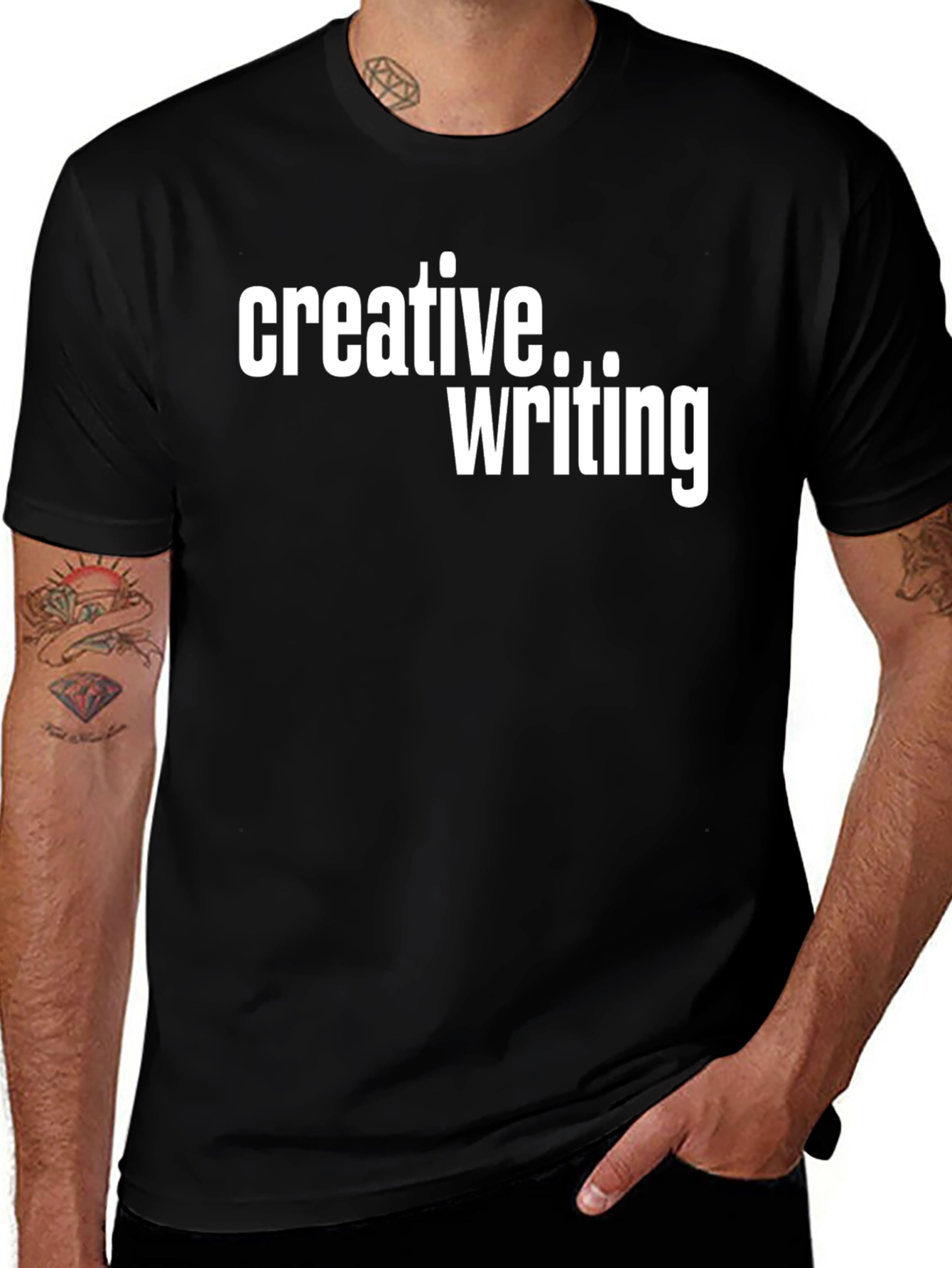 Creative Writing T-Shirt - Black Graphic Tee