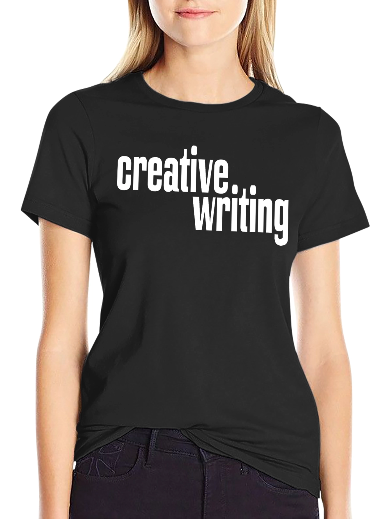 Creative Writing T-Shirt - Black Graphic Tee