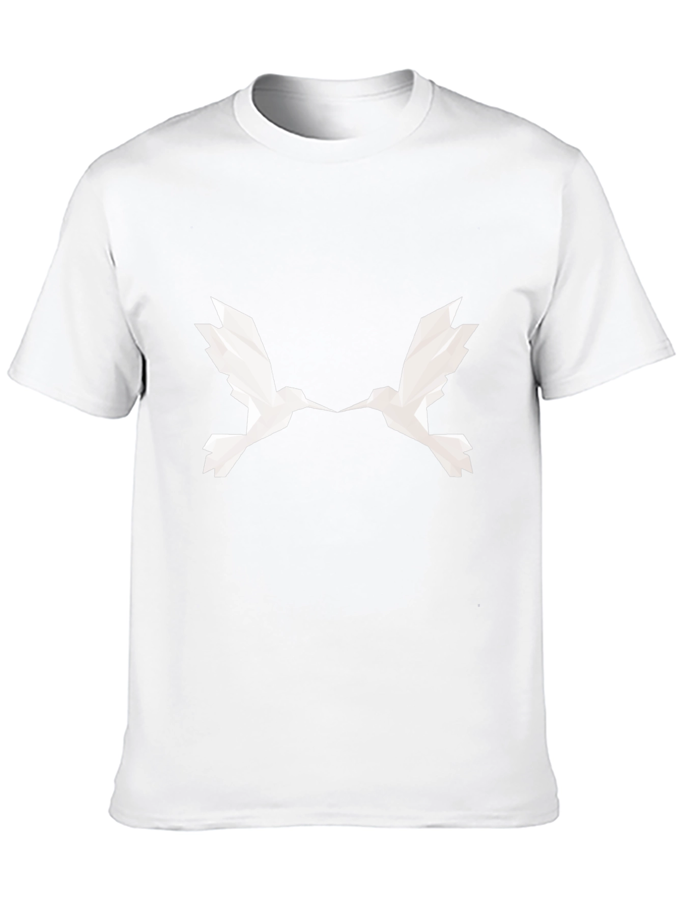 Geometric Birds Black T-Shirt