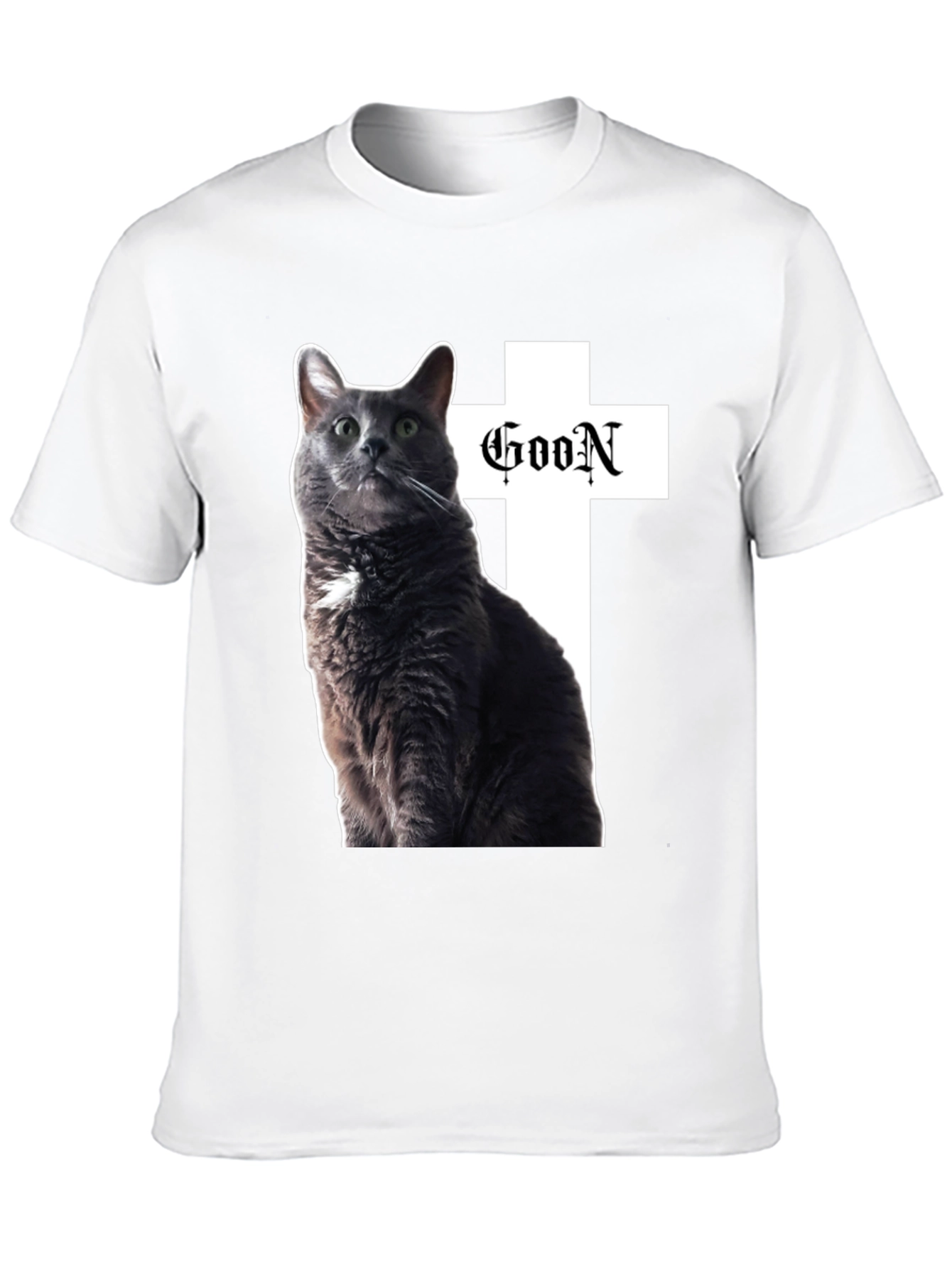 Goon Cat Black T-Shirt - Unique Graphic Tee