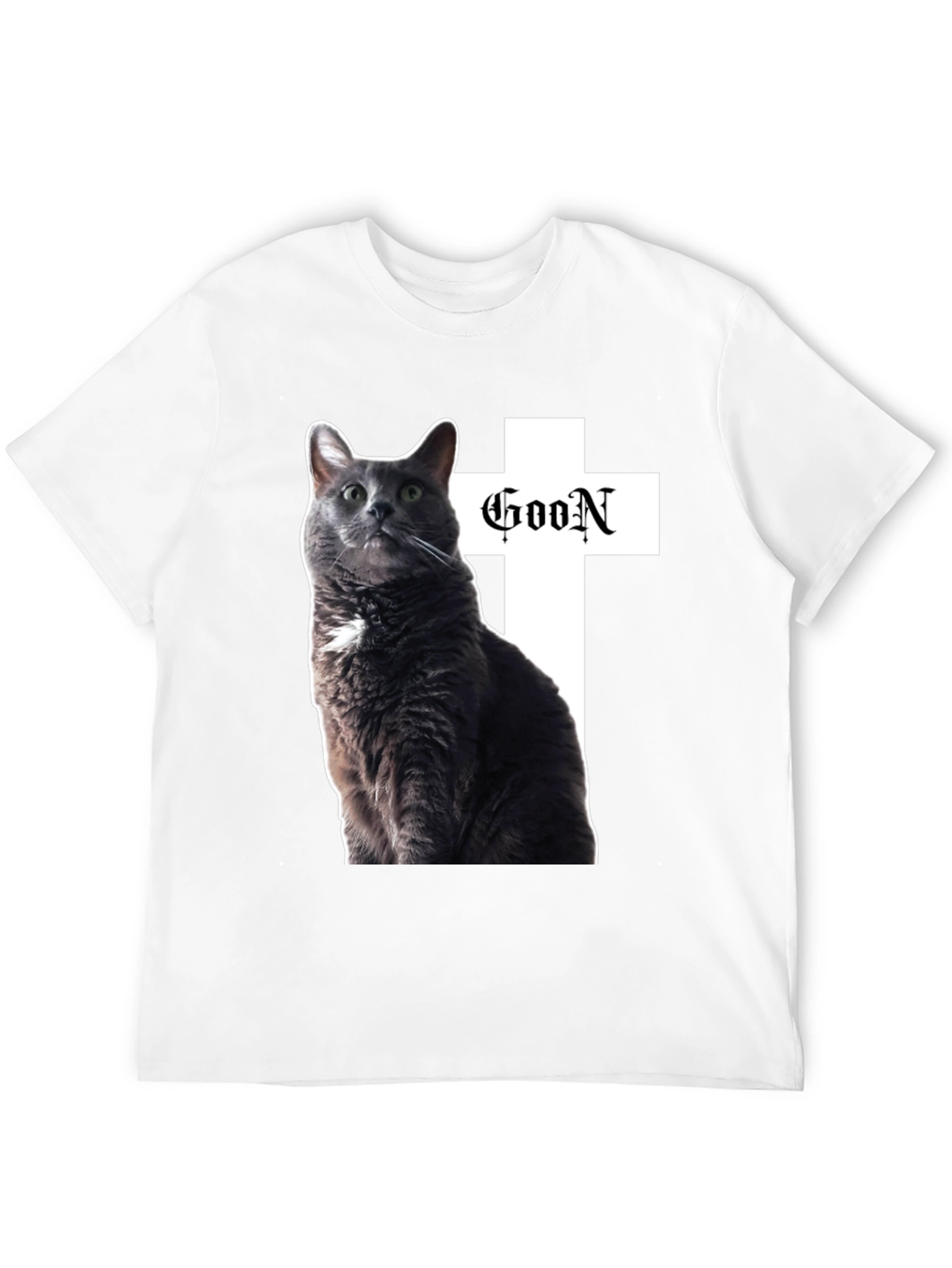 Goon Cat Black T-Shirt - Unique Graphic Tee
