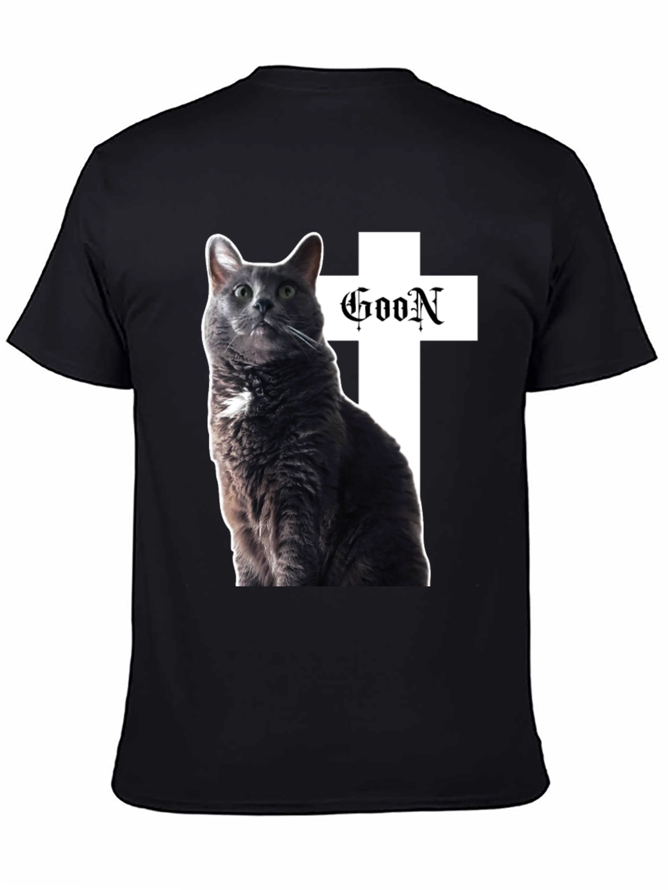 Goon Cat Black T-Shirt - Unique Graphic Tee