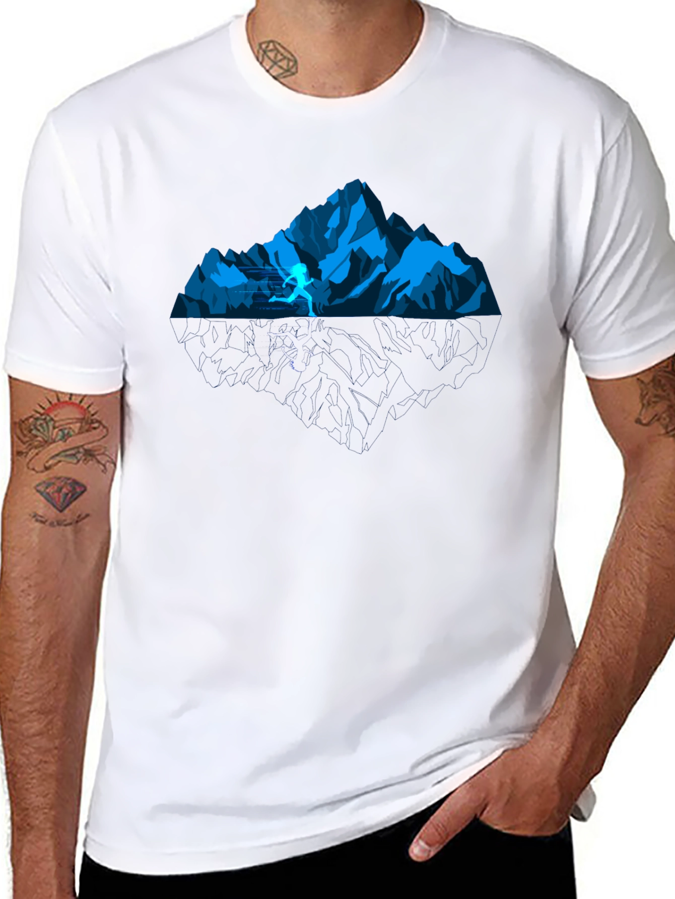 Mountain Trail Runner Graphic Tee