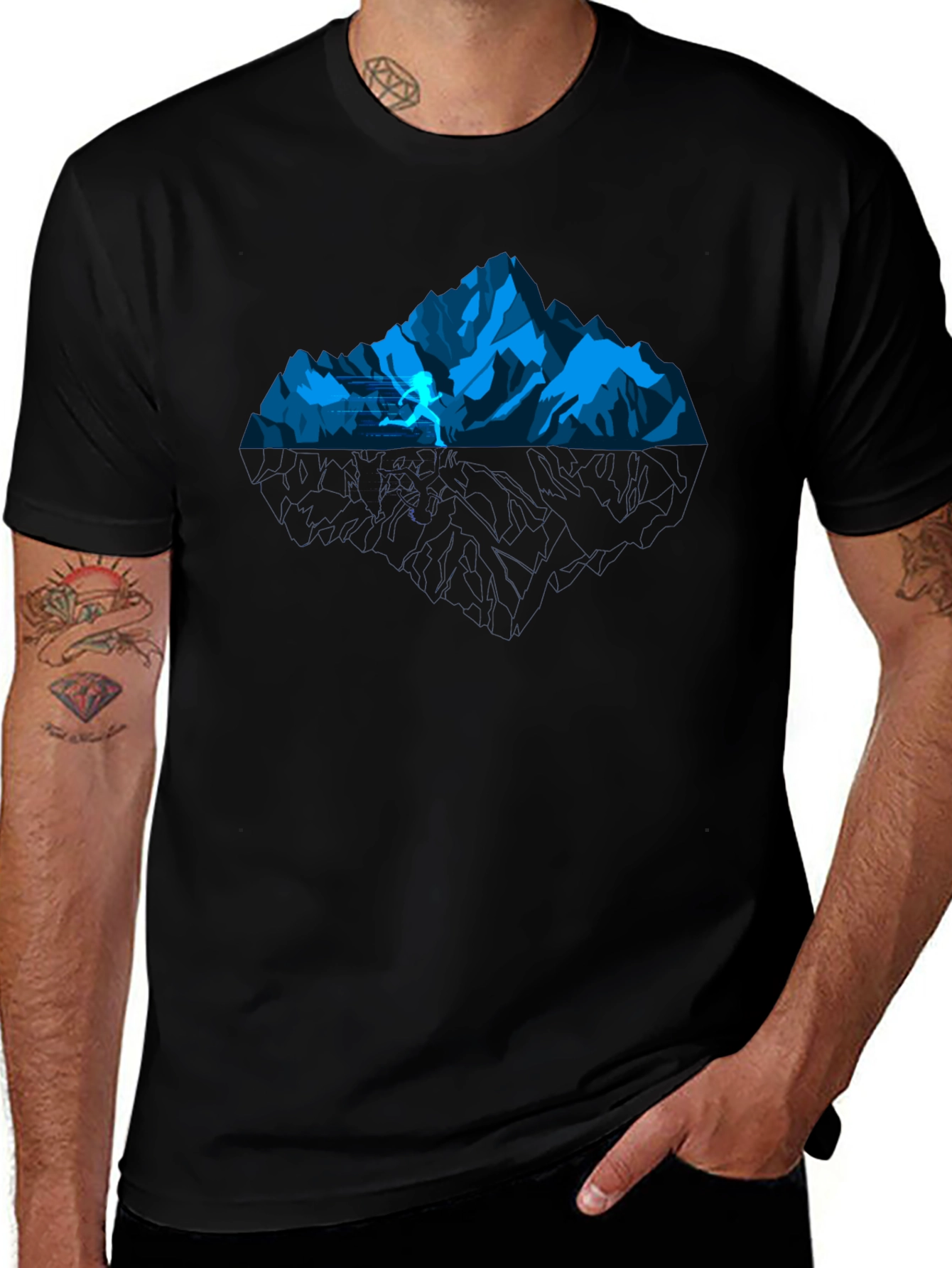 Mountain Trail Runner Graphic Tee