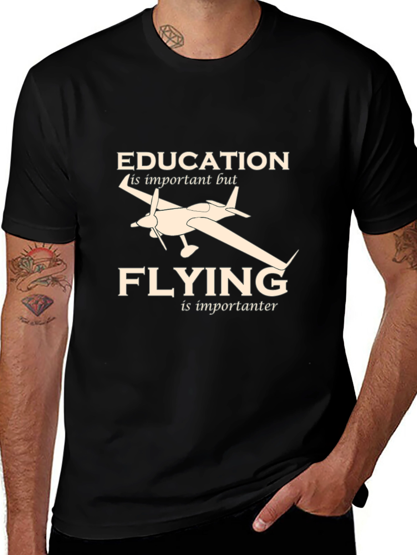 Education Flying T-Shirt: Pilot Gift