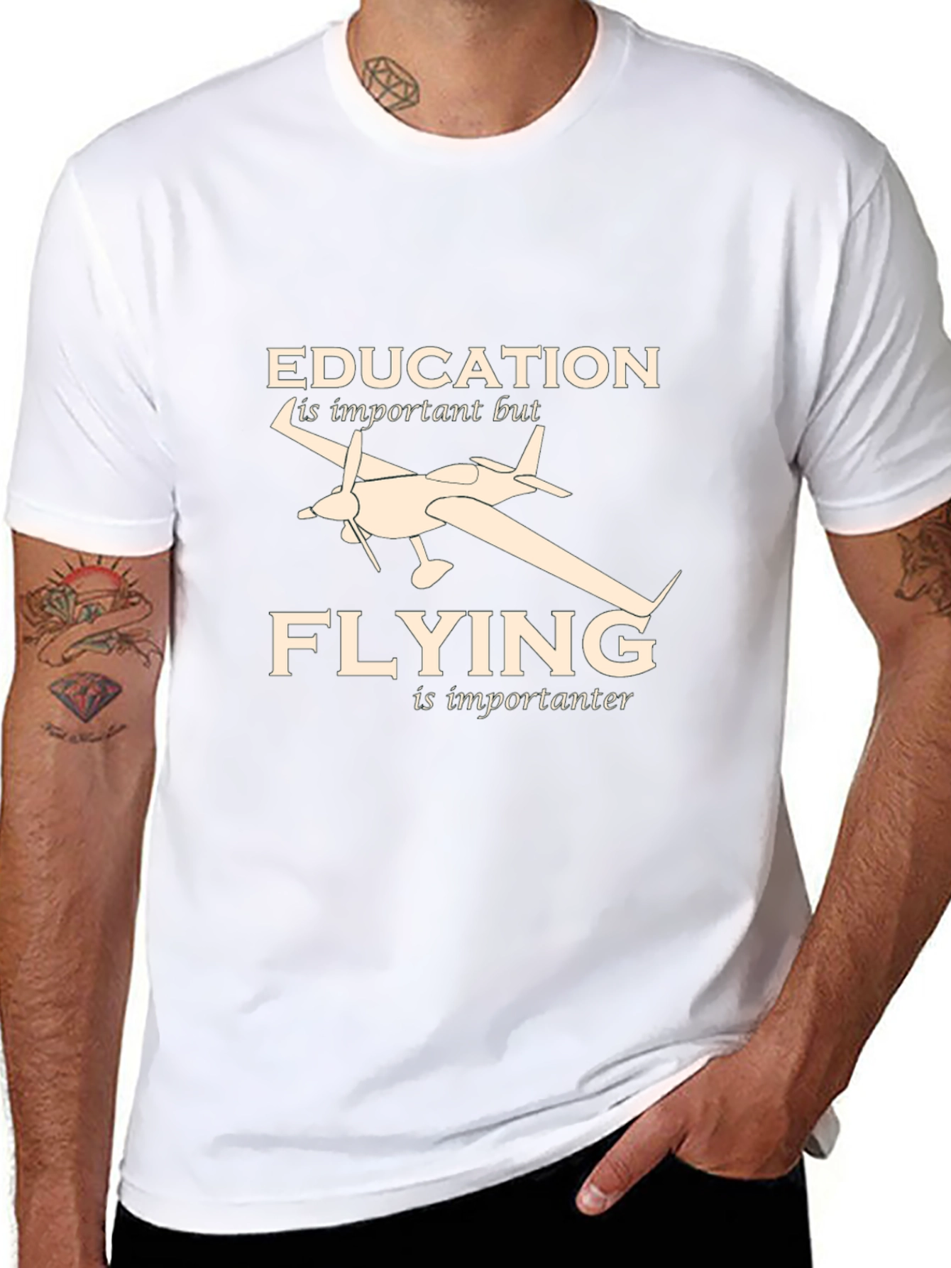 Education Flying T-Shirt: Pilot Gift
