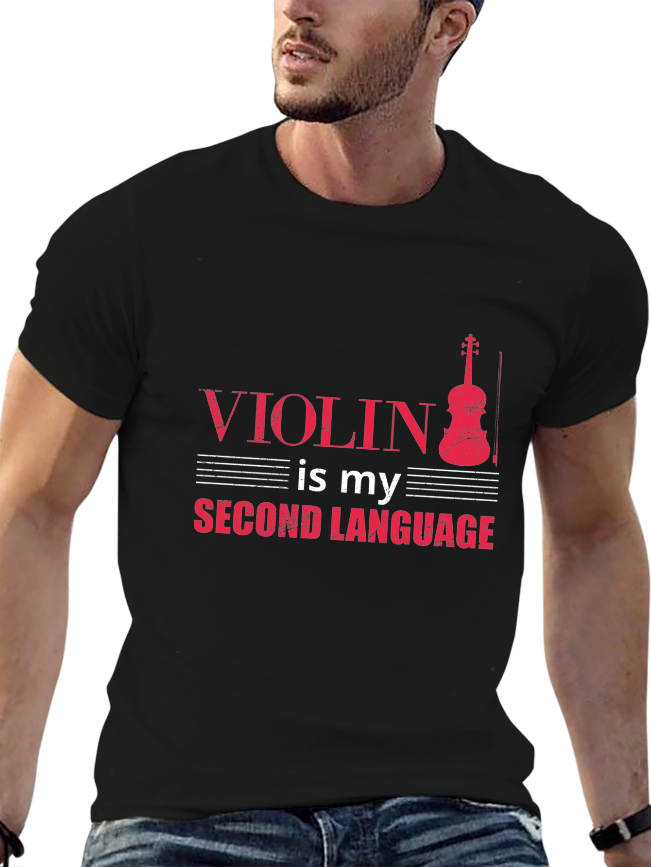 Violin is My Second Language Tee