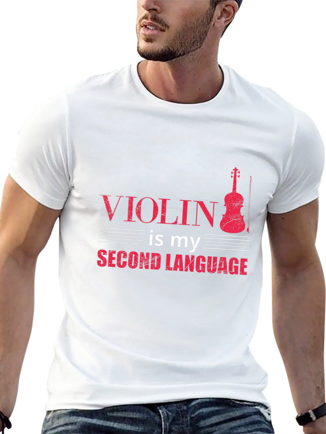 Violin is My Second Language Tee