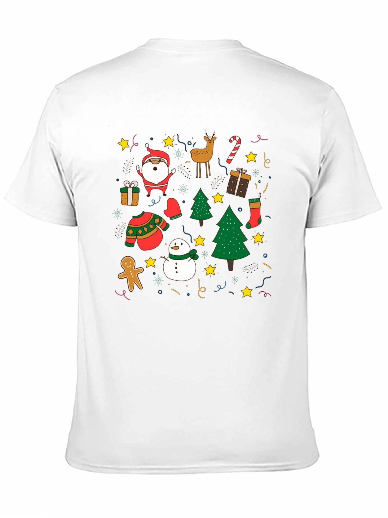 Festive Christmas Holiday Pattern T-Shirt