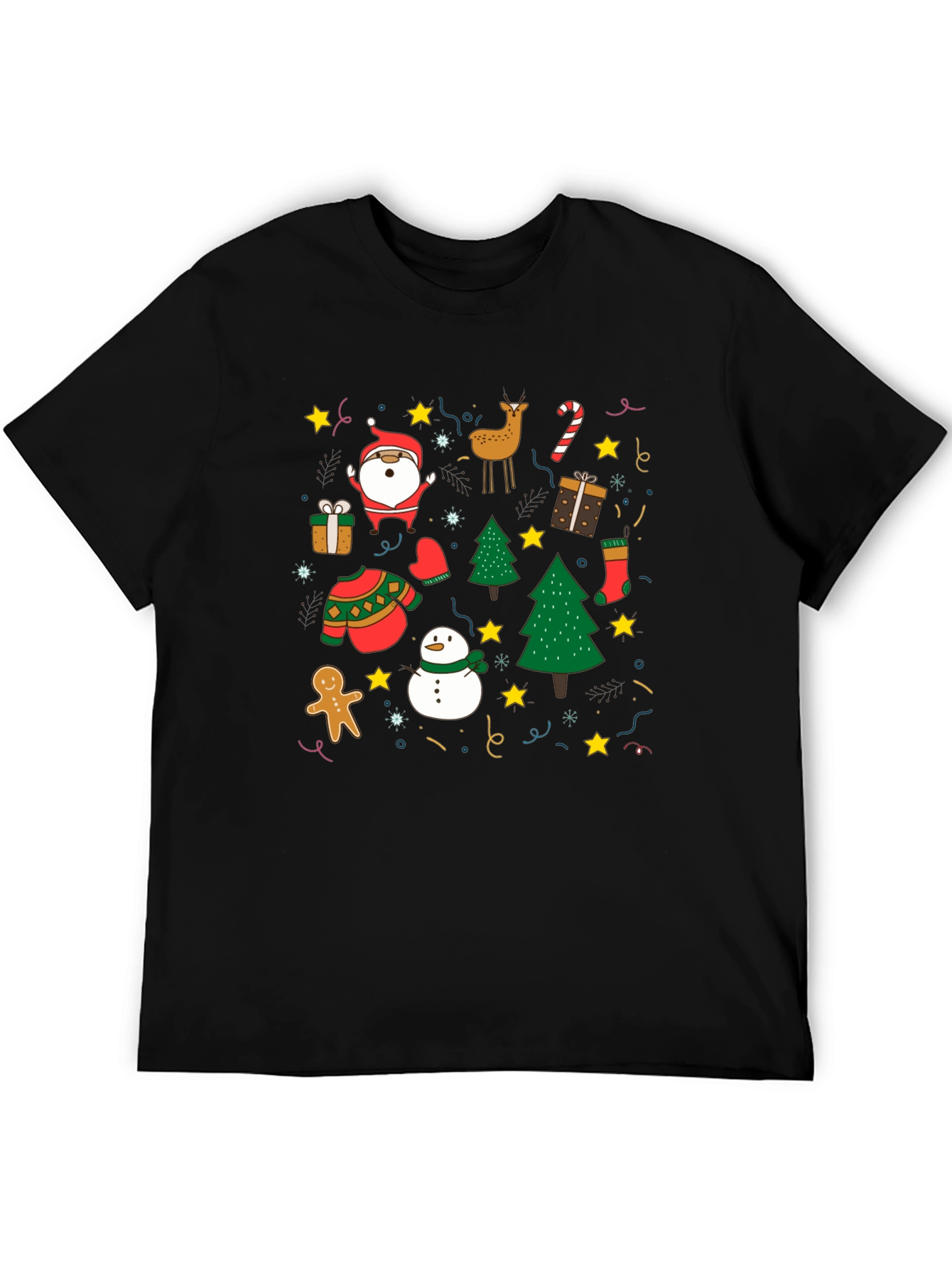 Festive Christmas Holiday Pattern T-Shirt