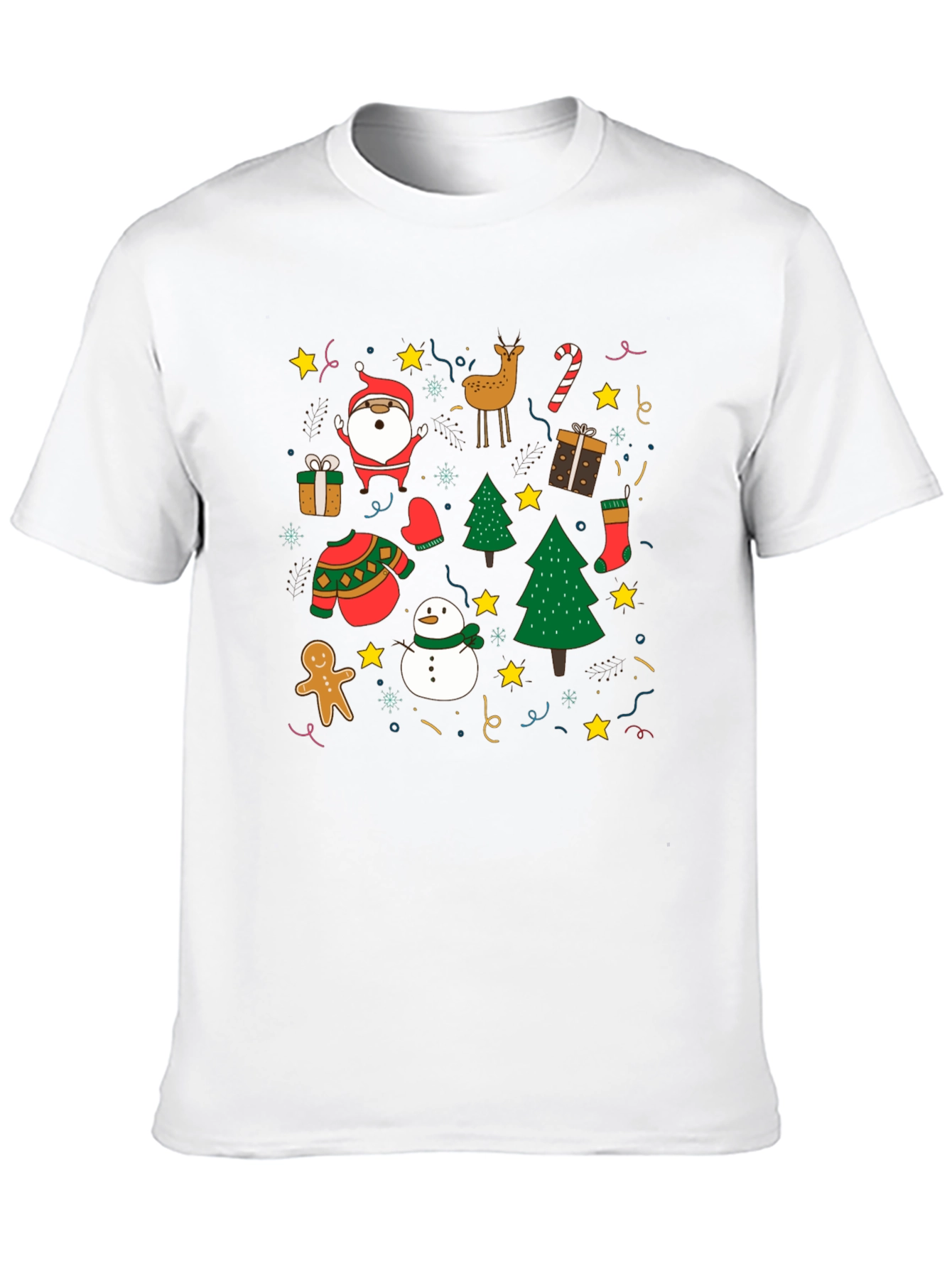 Festive Christmas Holiday Pattern T-Shirt