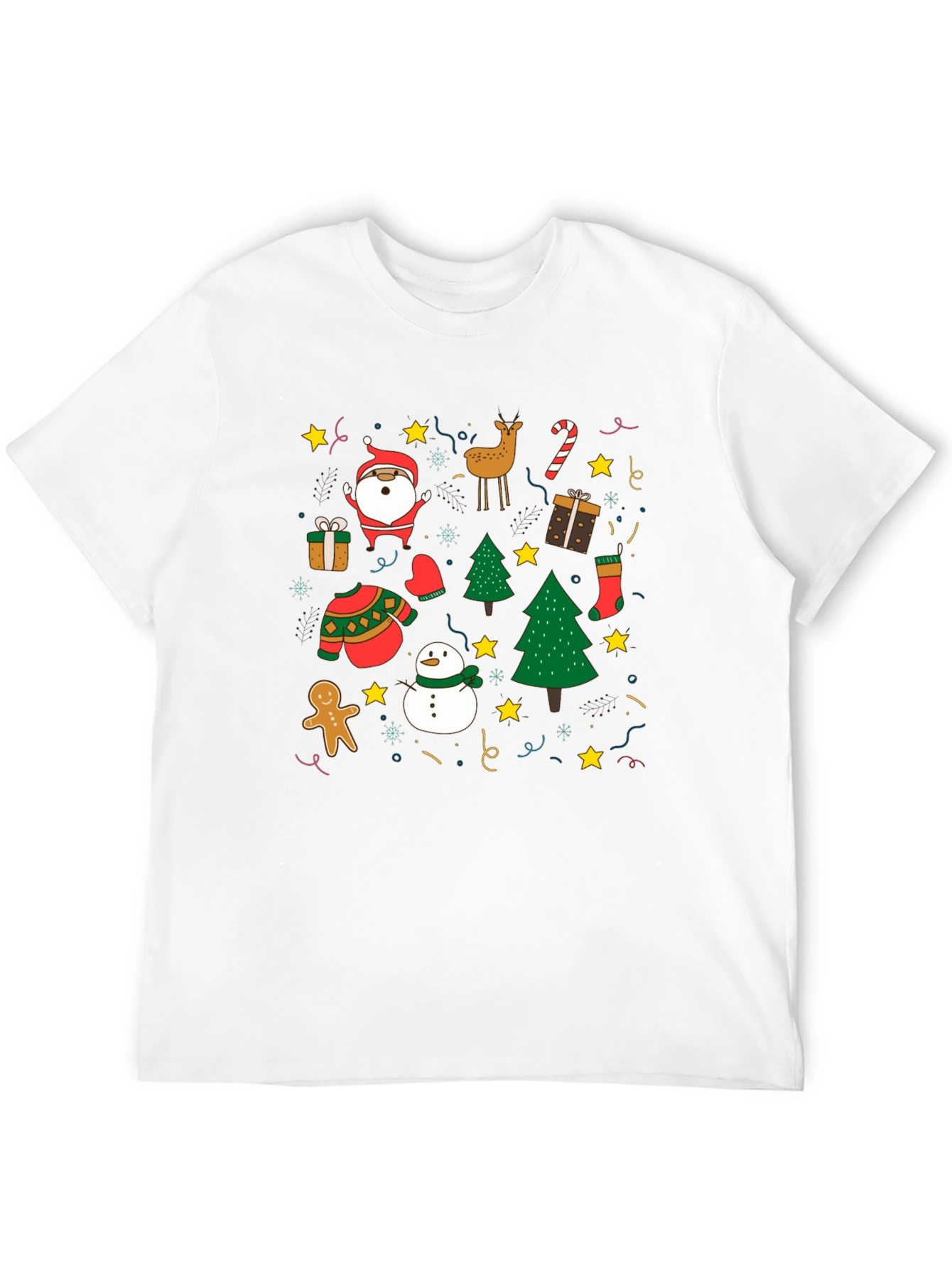 Festive Christmas Holiday Pattern T-Shirt