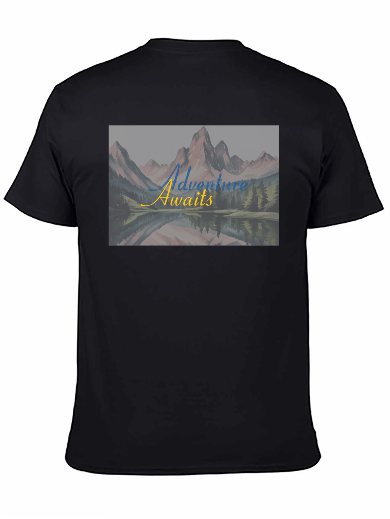 Adventure Awaits Black Graphic Tee