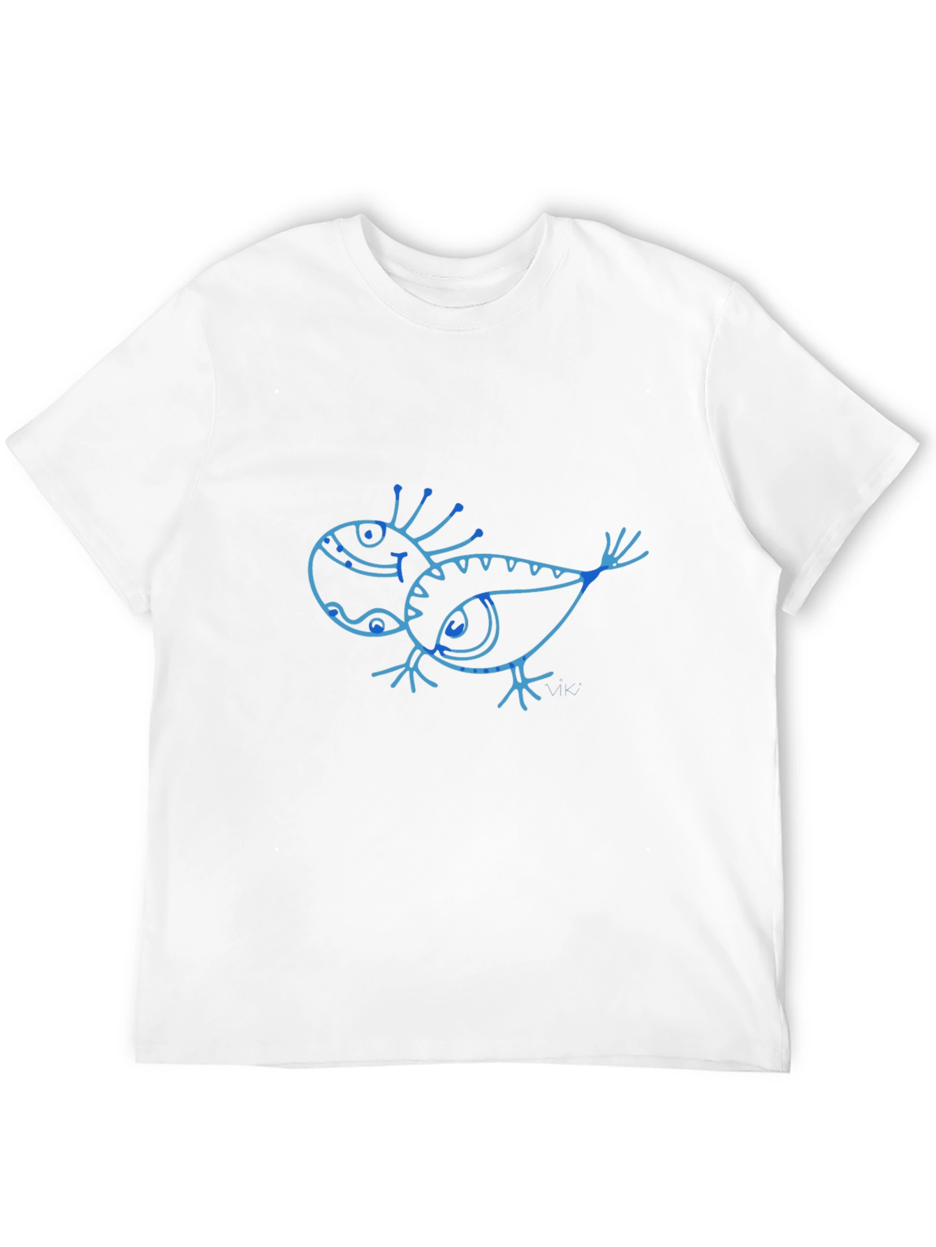 Unique Creature Graphic Tee - Black Cotton Shirt