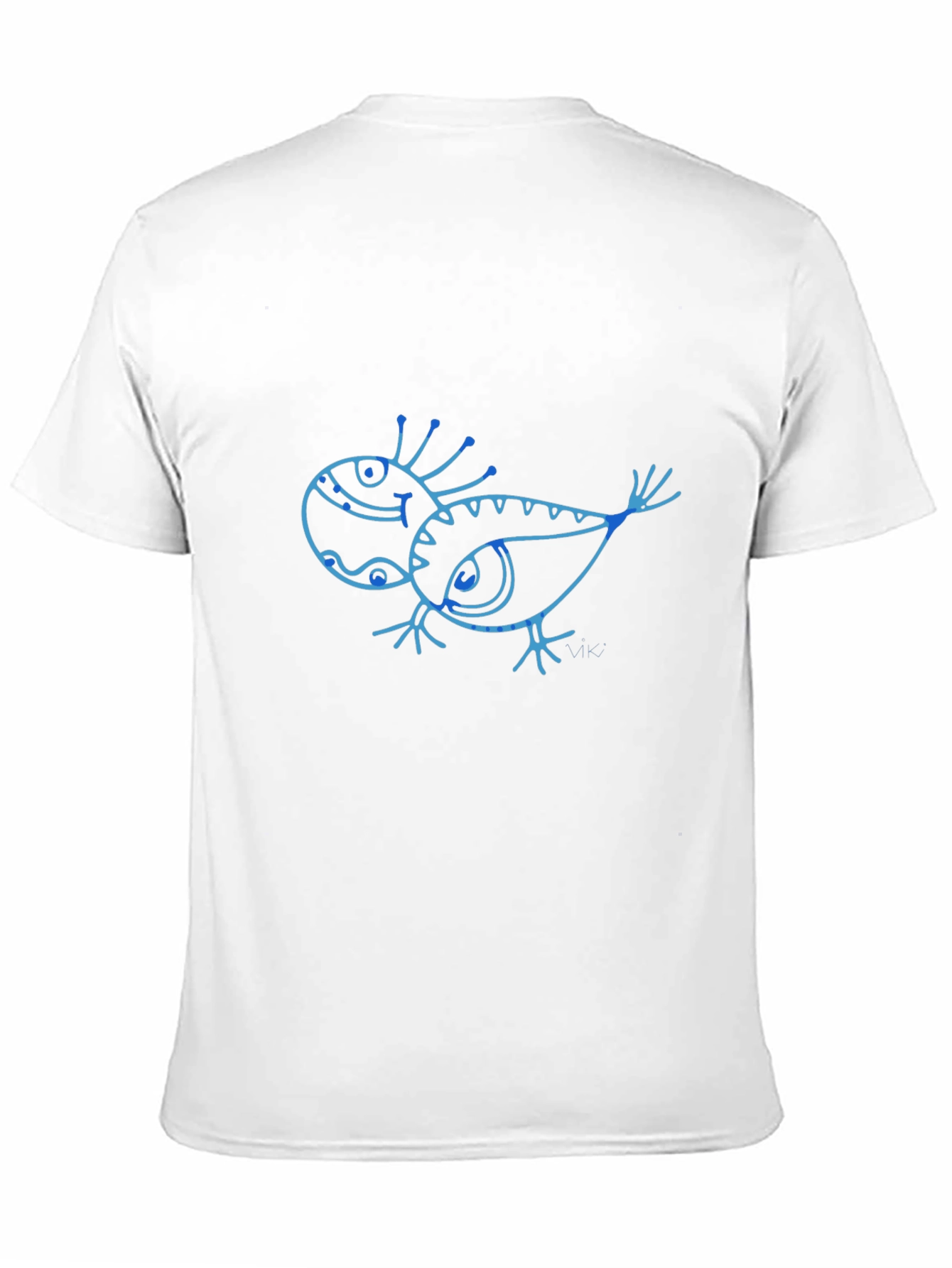 Unique Creature Graphic Tee - Black Cotton Shirt