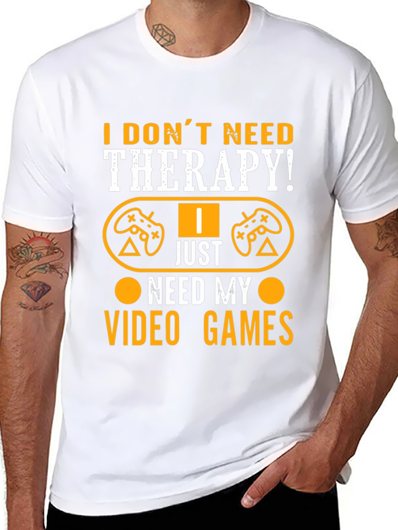 I Dont Need Therapy Video Gamer Graphic T-Shirt