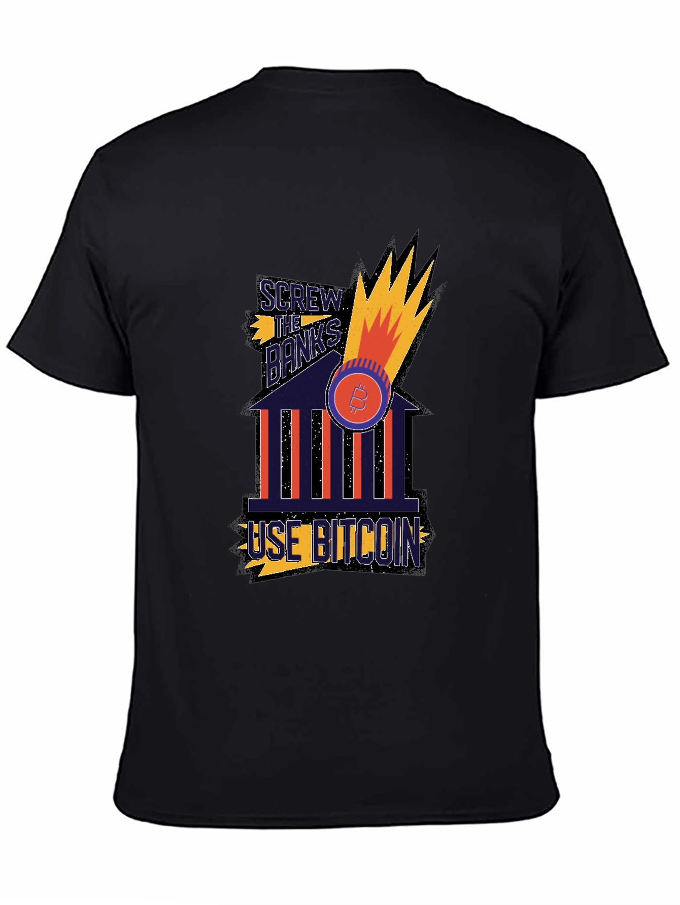 Bitcoin T-Shirt - Screw the Banks Use Bitcoin