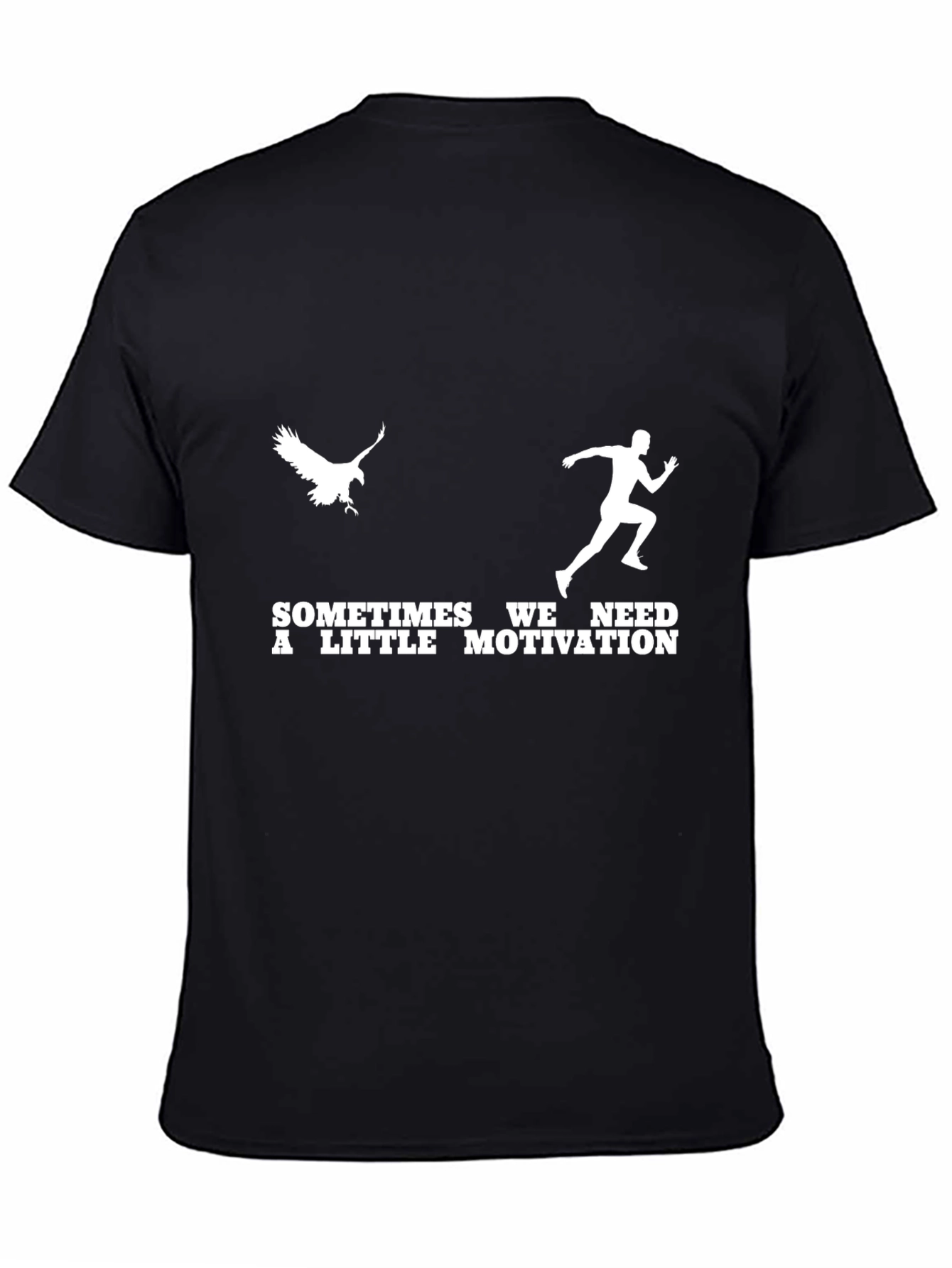 Motivation Graphic Tee - Eagle and Runner Design