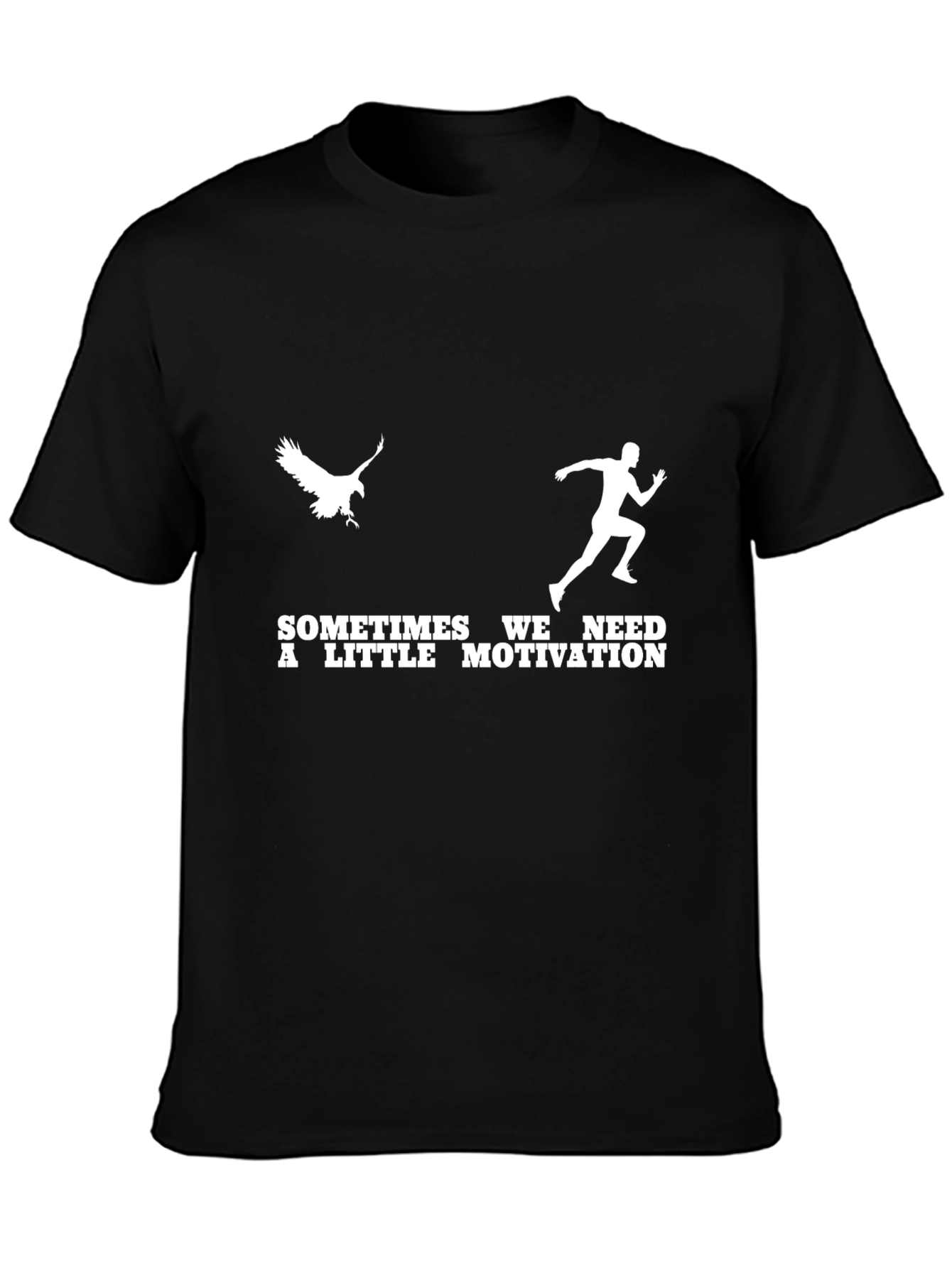 Motivation Graphic Tee - Eagle and Runner Design