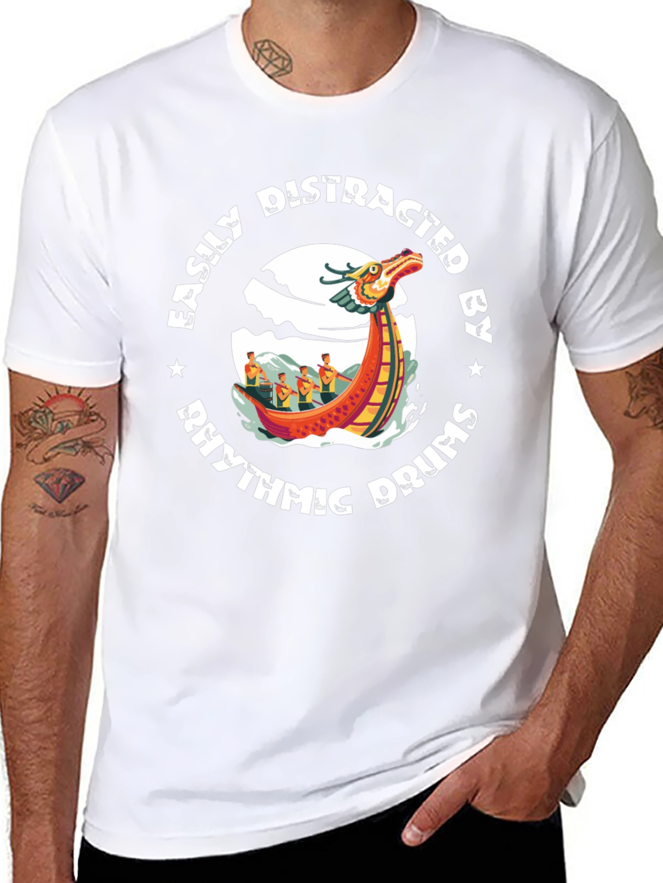 Dragon Boat Rhythmic Drums Graphic Tee