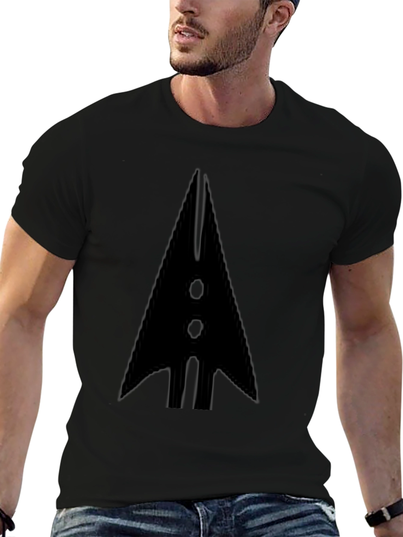 Bold Arrow Graphic Tee - Classic Black