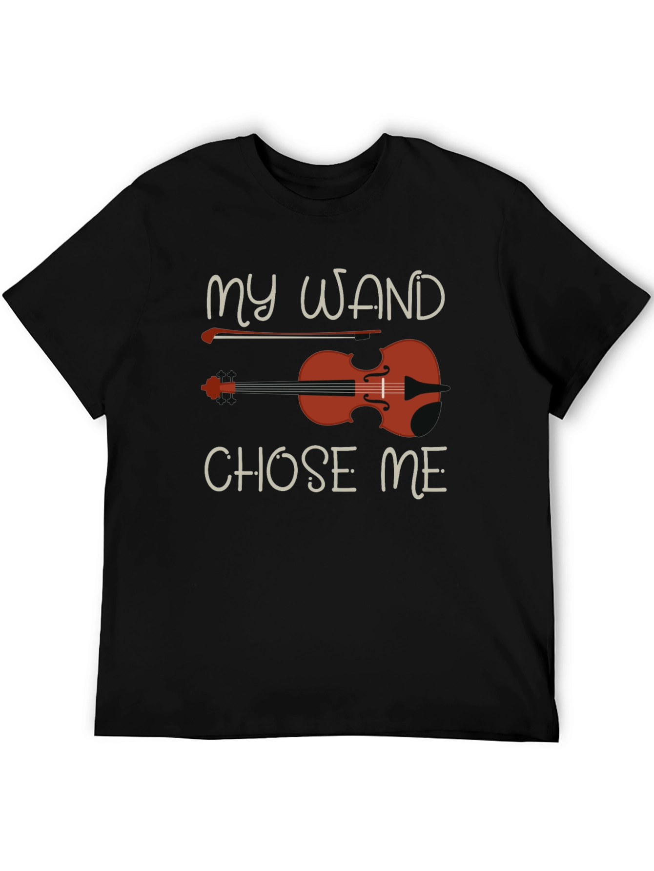 My Wand Chose Me Violin T-Shirt