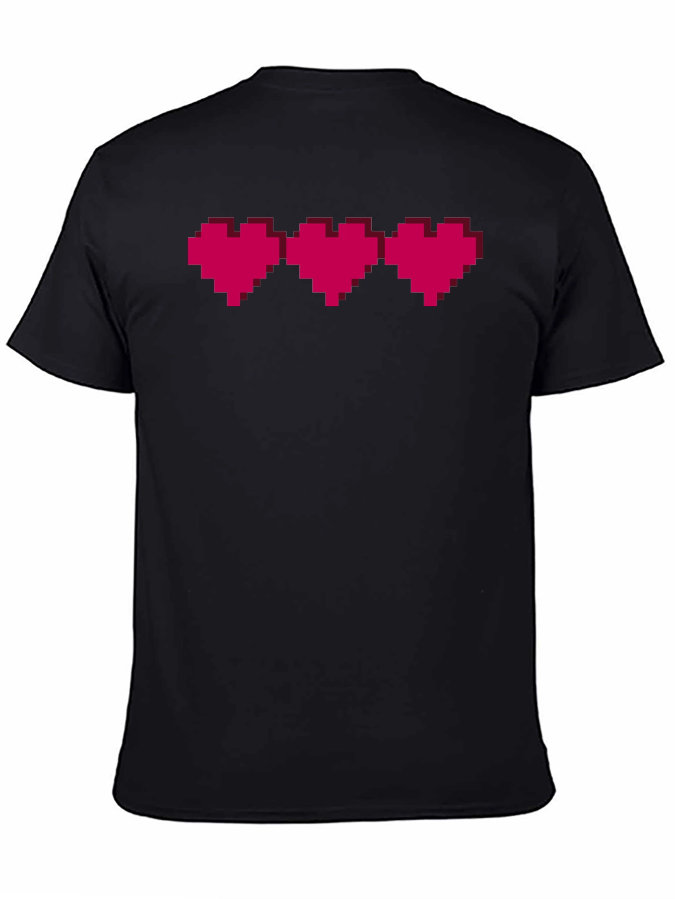 Pixel Heart Gamer T-Shirt - Black Graphic Tee
