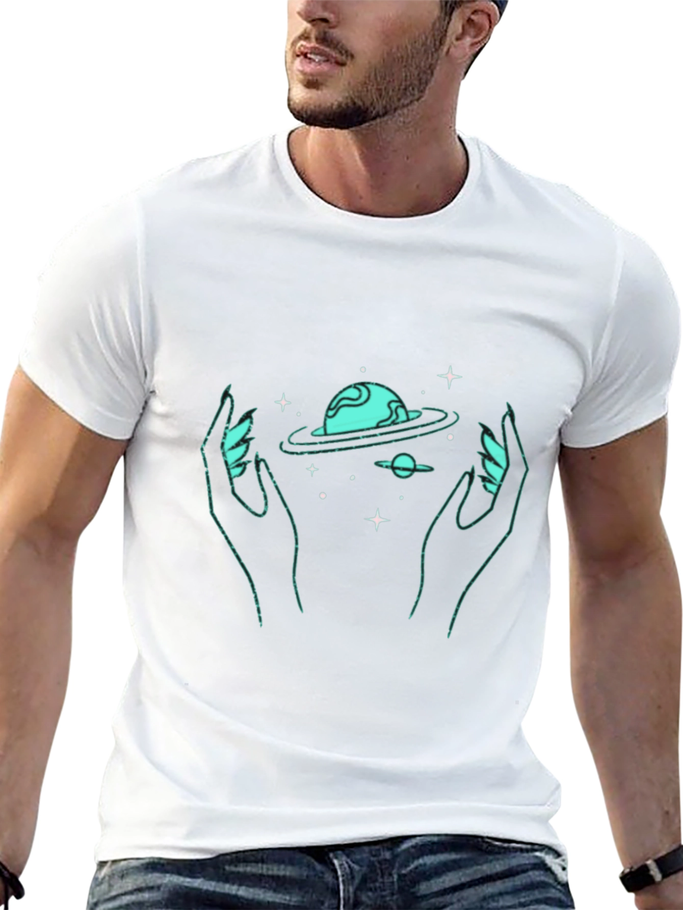 Cosmic Hands Graphic T-Shirt