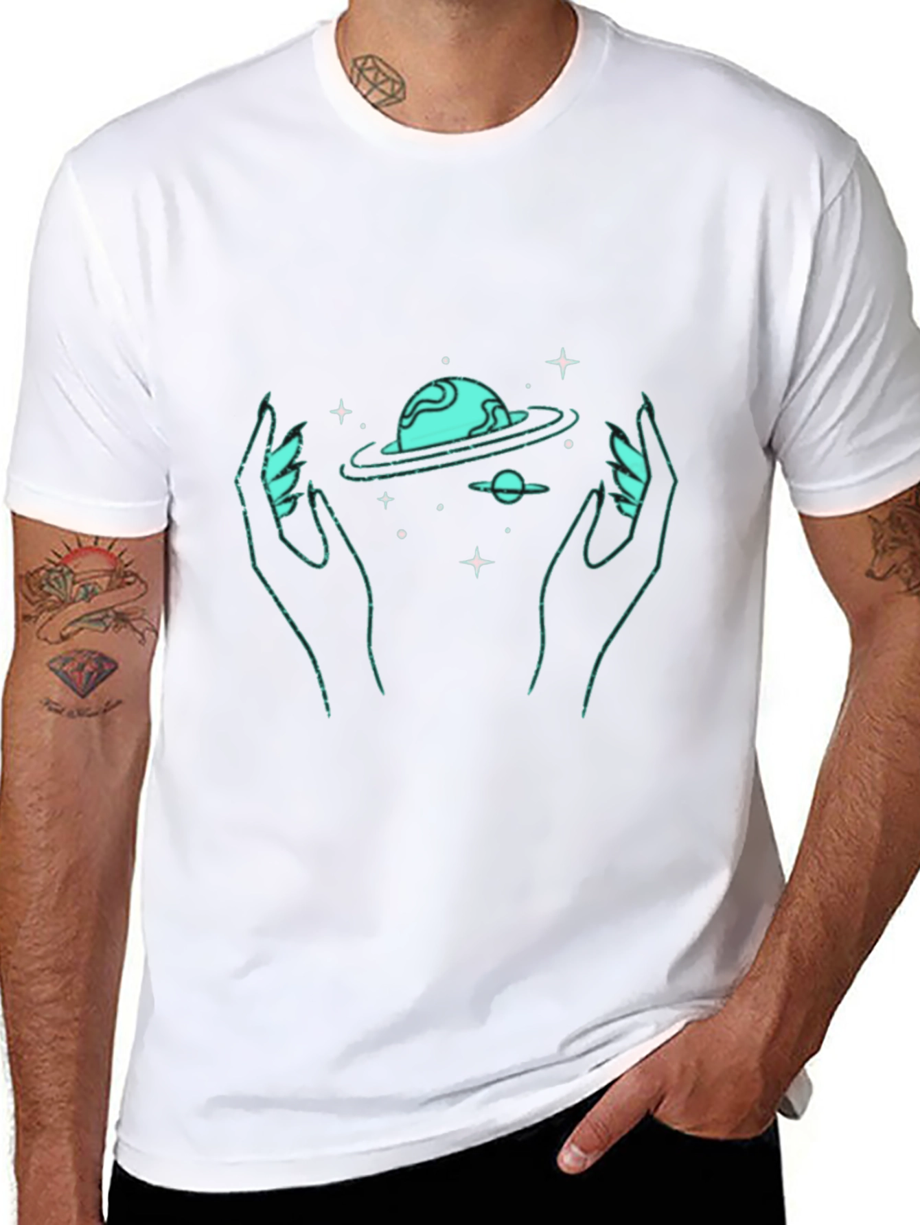 Cosmic Hands Graphic T-Shirt