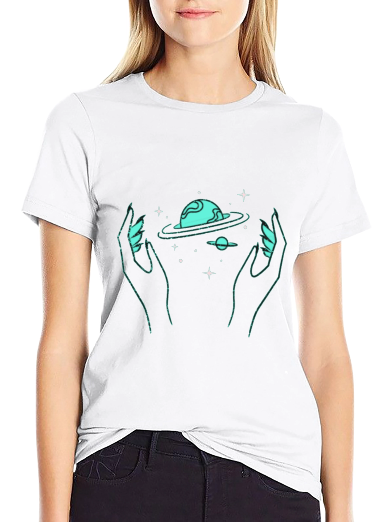Cosmic Hands Graphic T-Shirt