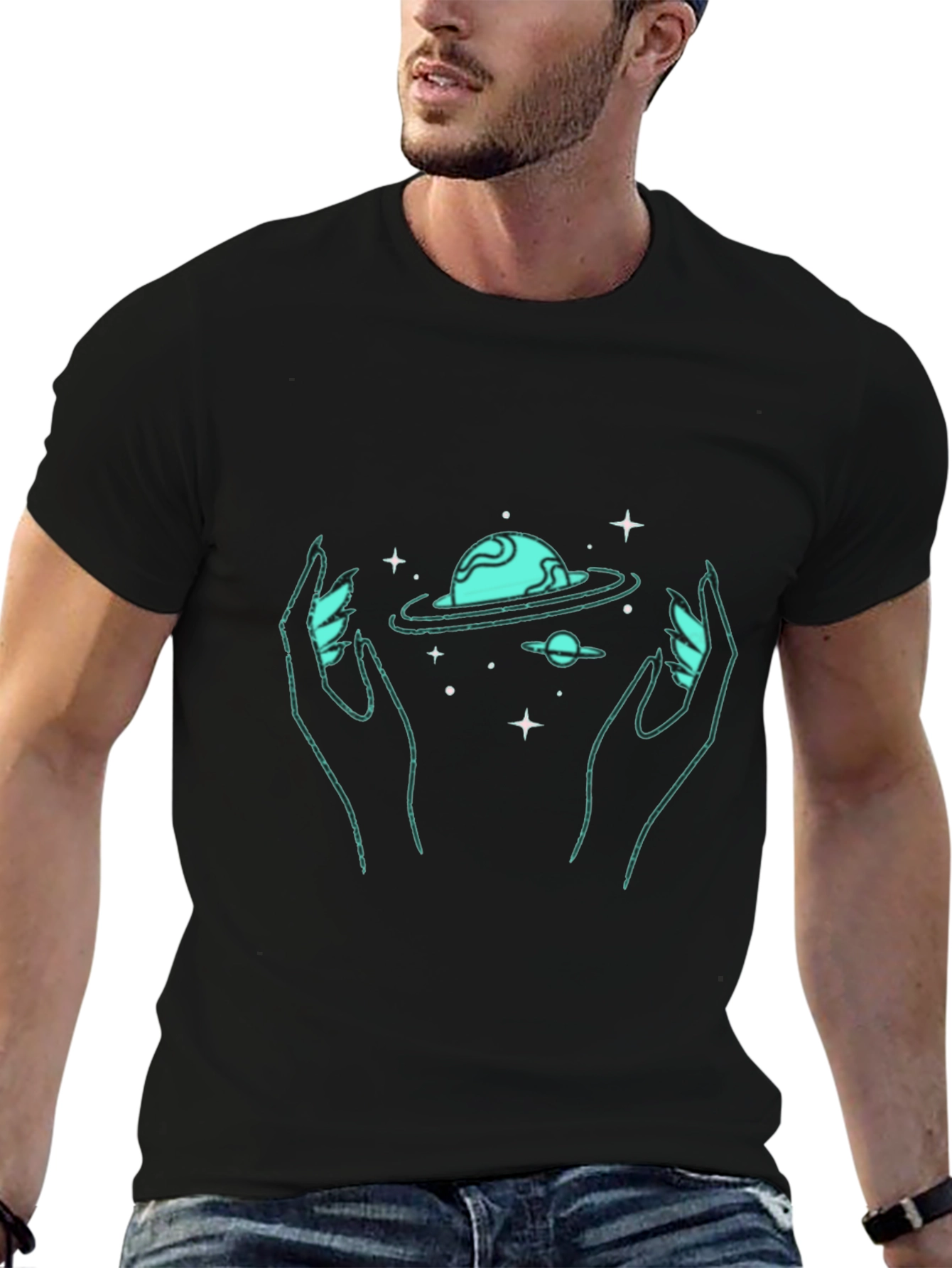 Cosmic Hands Graphic T-Shirt