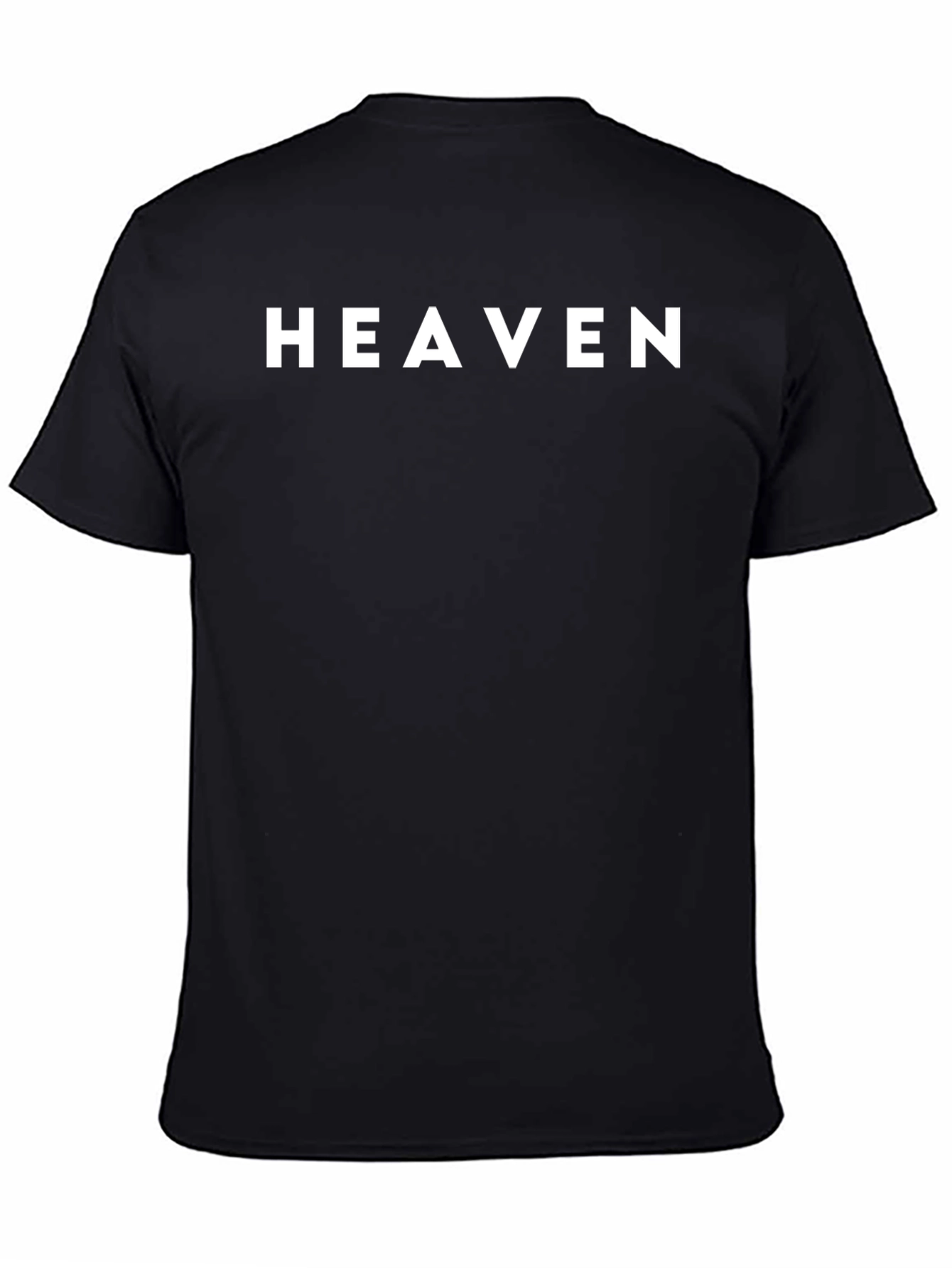 Heaven Graphic Print Black T-Shirt