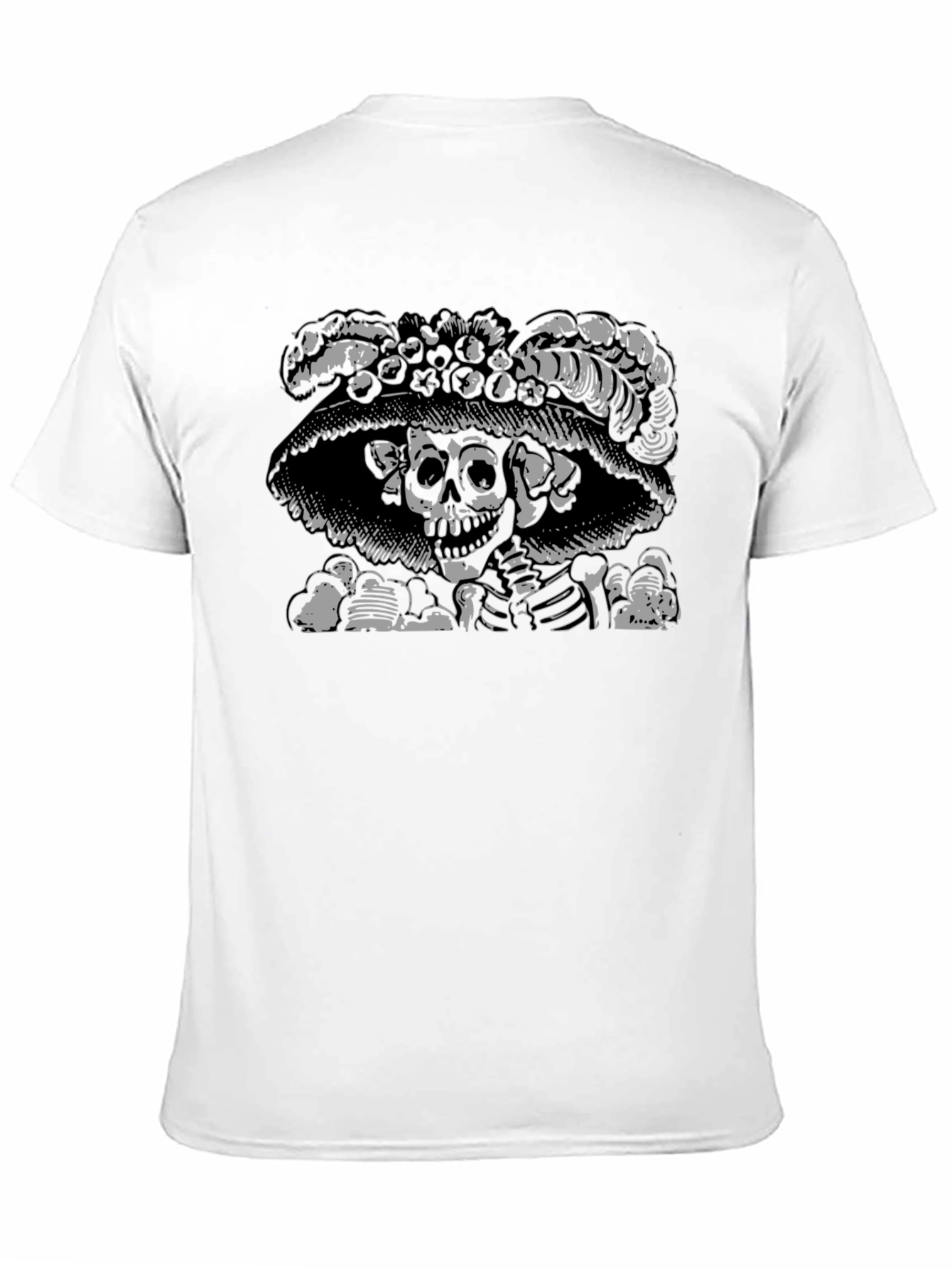 Skull & Roses Graphic Tee - Black