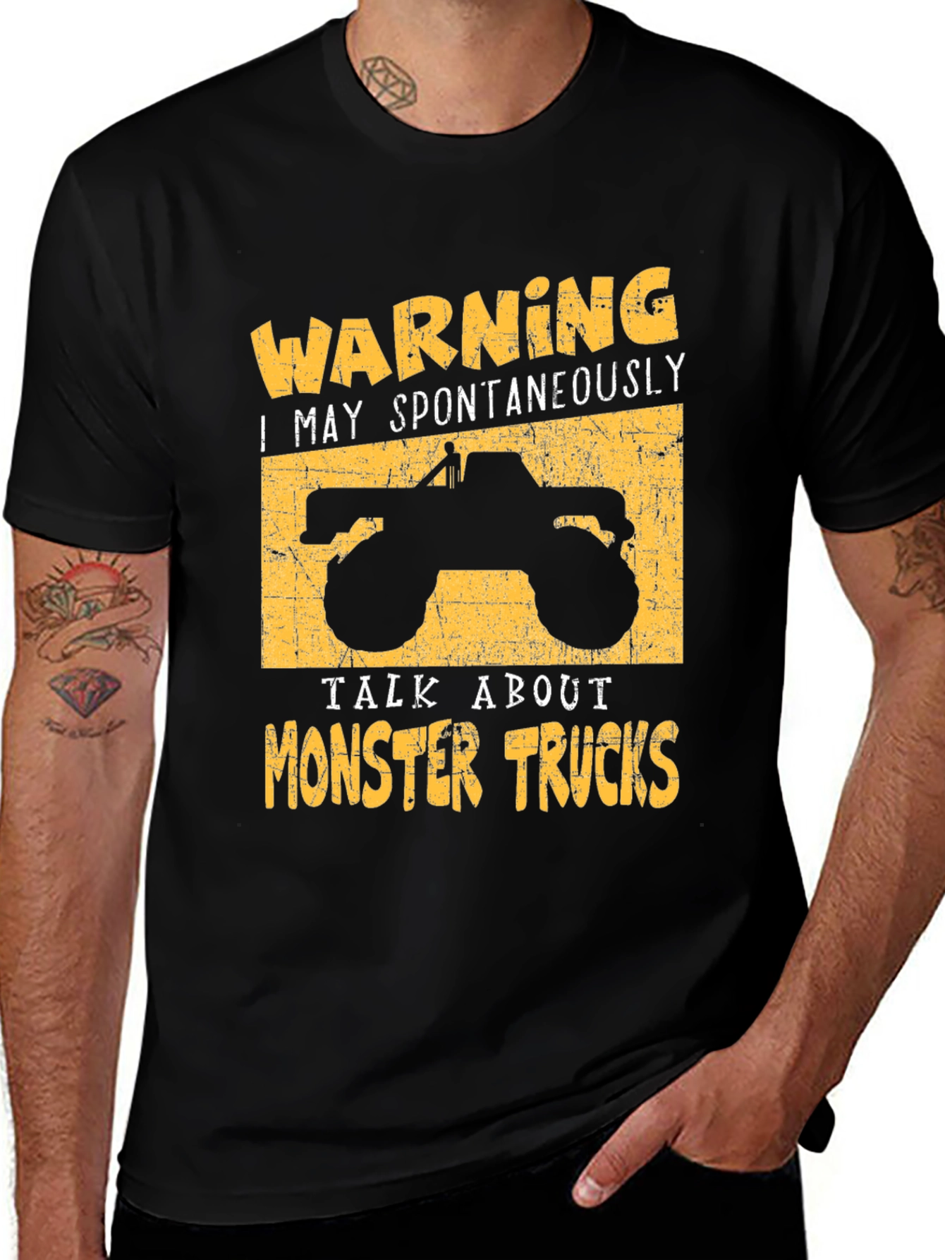Warning: Monster Trucks T-Shirt