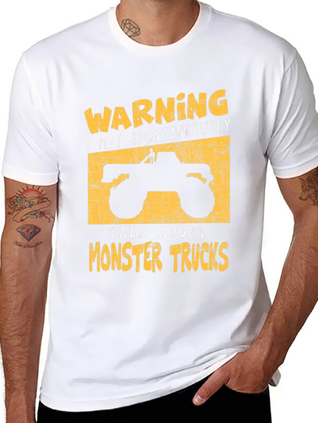 Warning: Monster Trucks T-Shirt