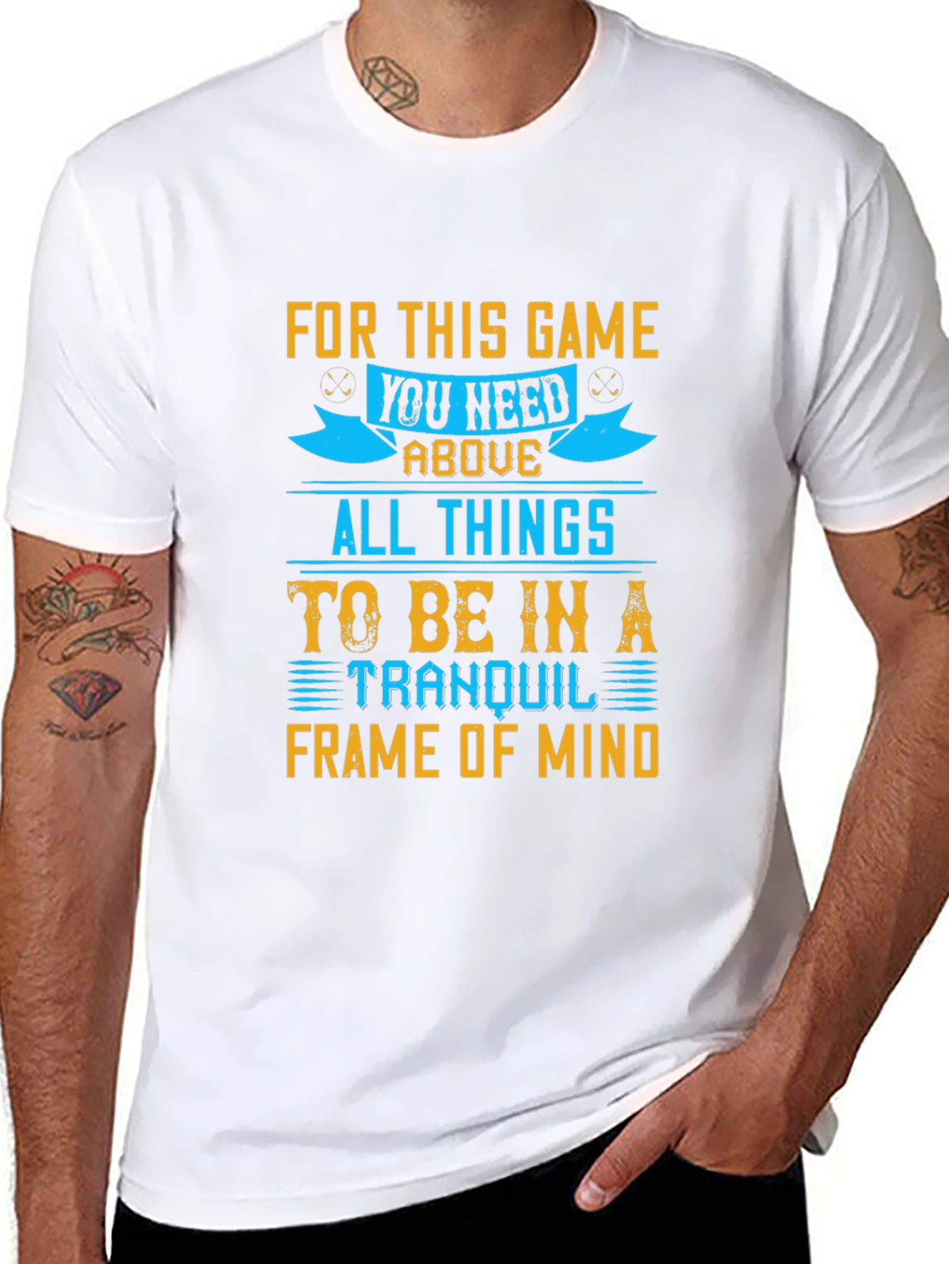 Tranquil Mind Game T-Shirt - Soft Black Cotton Tee